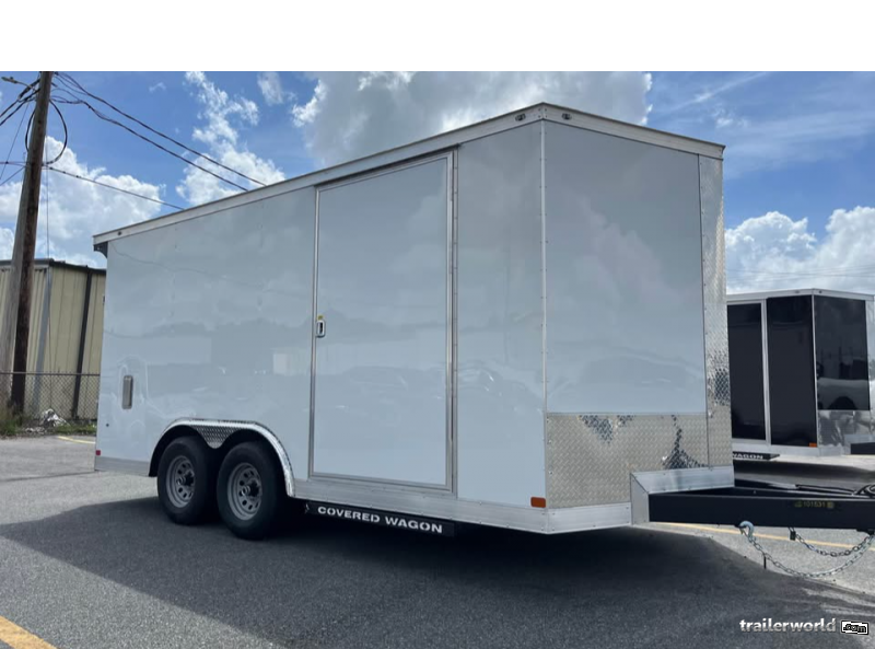 8x16 Cargo Trailer for sale | New Covered Wagon Goldmine 8.5' x 16' x 7 ...