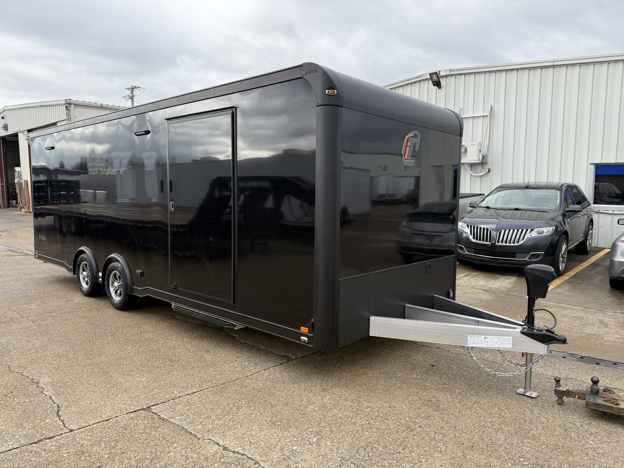 2026 inTech 8.5' x 24' Car / Racing Trailer with Red Cabinets