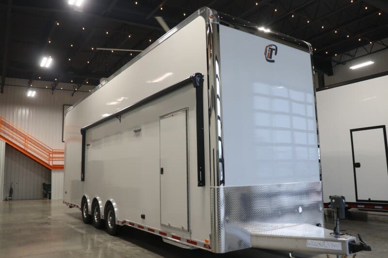 2026 inTech 8.5' x 32' Tri-Axle Stacker + Awning & Escape Door