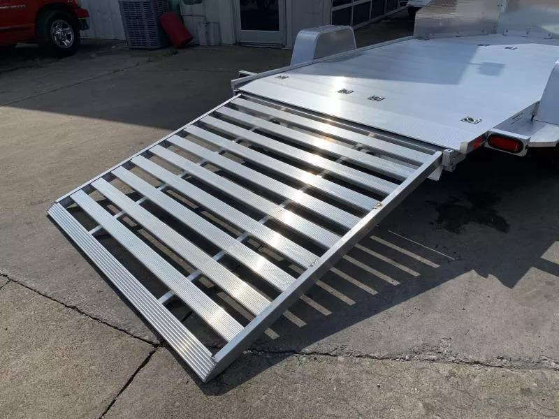 2027 Aluma MC210S-R-RTD Slide in Ramp 2 Motorcycle Trailer