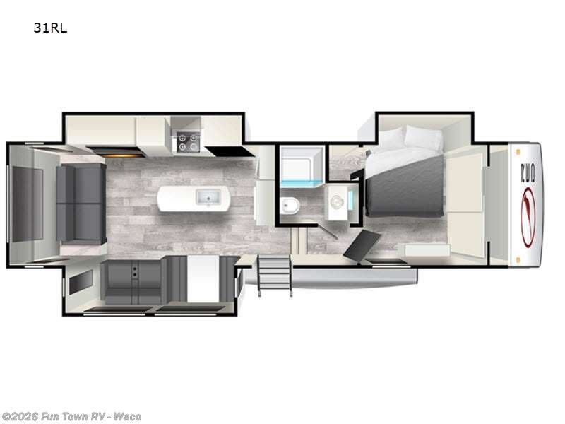 2023 Forest River Cardinal Red 31RL - Used Fifth Wheel For Sale by Fun Town RV - Waco in Hewitt, Texas features Slideout