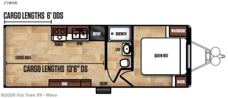 2018 Forest River Work and Play FRP Series 25WAB - Used Toy Hauler For Sale by Fun Town RV - Waco in Hewitt, Texas