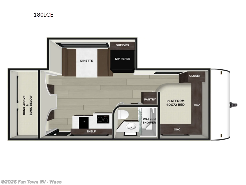2026 Forest River Salem FSX 180ICE - New Travel Trailer For Sale by Fun Town RV - Waco in Hewitt, Texas features Slideout