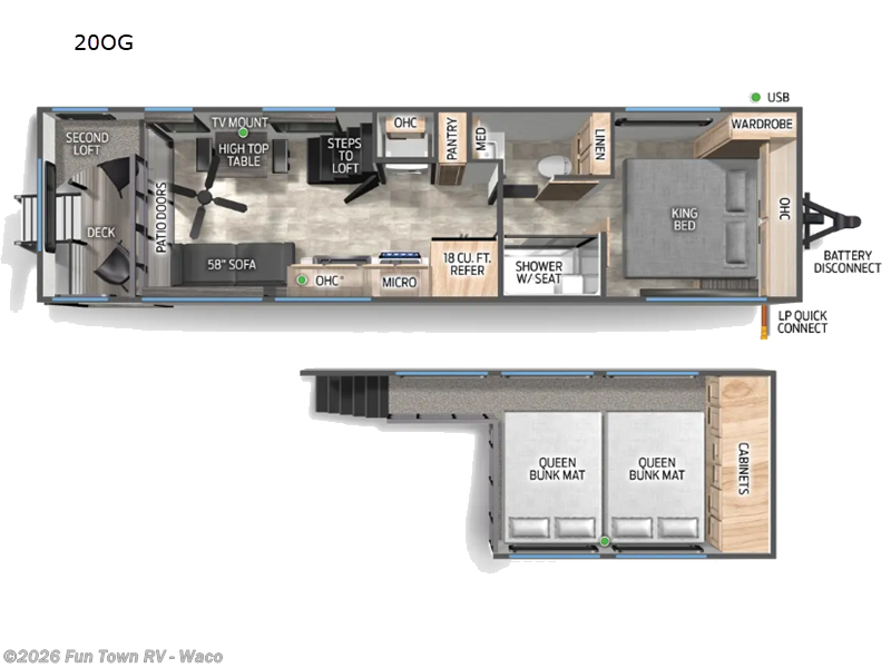 2024 Forest River Timberwolf 20OG - Used Destination Trailer For Sale by Fun Town RV - Waco in Hewitt, Texas