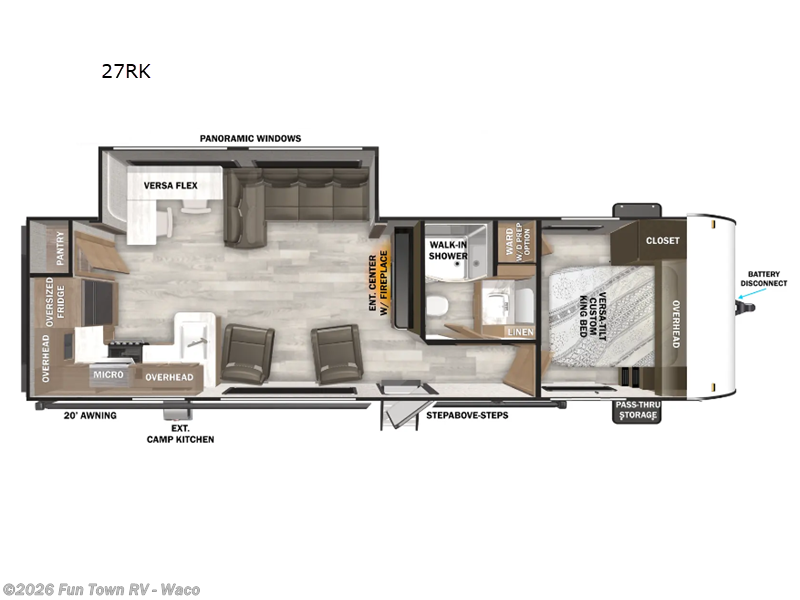 2026 Forest River Salem 27RK - New Travel Trailer For Sale by Fun Town RV - Waco in Hewitt, Texas features Slideout