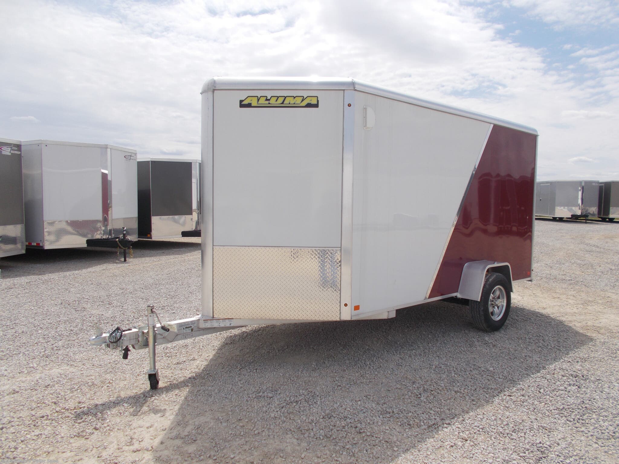 2020 Aluma AE612R 12' Aluminum Enclosed Trailer 78