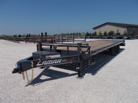 &lt;p&gt;NEW Lamar F8022427 102X24&#39; Deckover Trailer&lt;/p&gt;
&lt;p&gt;(2) 7000 LB Axles (14000 LB&amp;nbsp;GVWR)&lt;/p&gt;
&lt;p&gt;Brakes on both axles&lt;/p&gt;
&lt;p&gt;Ez lube hubs&lt;/p&gt;
&lt;p&gt;235/80R16 Radial Tires&lt;/p&gt;
&lt;p&gt;2-5/16&quot; Adj Coupler&lt;/p&gt;
&lt;p&gt;2- 10K Drop Leg Jack&lt;/p&gt;
&lt;p&gt;Front Tongue Mount Toolbox&lt;/p&gt;
&lt;p&gt;5Ft Self Clean Dovetail W/Rhino Ramps&amp;nbsp;&lt;/p&gt;
&lt;p&gt;Stake Pockets&lt;/p&gt;
&lt;p&gt;8&quot; I beam frame&lt;/p&gt;
&lt;p&gt;16&quot; OC Cross members&lt;/p&gt;
&lt;p&gt;Rub Rail&lt;/p&gt;
&lt;p&gt;Treated Yellow Pine Floor&lt;/p&gt;
&lt;p&gt;LED Lighting&lt;/p&gt;
&lt;p&gt;Gray Powder Coat Paint *&lt;/p&gt;
&lt;p&gt;* Please call or email us to verify that this trailer is still for sale** *NO DOC FEES !!! NO INBOUND FREIGHT FEES !!! NO SETUP FEES !!!* All prices are Plus Tax, Title, License. All prices are cash or Finance. *Contact us for the best Out the Door Price* We offer financing through Sheffield Financial with approved credit on new trailers . Ask us about aluminum wheel upgrades , E-track installs, D-rings installs, Ladder Rack Installs. Here at Kate&#39;s Kars and Trailer Sales Inc we try to have over 600 trailers in stock and for sale at our Arthur IL location. We are a licensed Illinois trailer dealer. We stock enclosed cargo trailers, ATV Trailers, UTV Trailers, dump trailer, tiltbed equipment trailers, Implement trailers, Car Haulers, Aluminum trailer, Utility Trailer, Box Trailer, Used trailer for sale, Bobcat trailer, car trailer, Race trailers, Gooseneck Trailer, Hydraulic dovetail trailers, Low pro trailers, Enclosed Car Trailers, Construction trailers, Craft Trailers, tool trailers, Deckover Trailers, farm trailers, seed trailers, skidloader trailer, scissor lift trailers, forklift trailers, motorcycle trailers, slingshot trailer, Aluminum cargo trailers, Engineered I Beam Gooseneck Trailers, Buggy Haulers, Jeep Trailers, SXS Trailer, Pipetop Trailer, Spring loaded gate trailers, Trailer to haul my golfcart, Pintle trailer, backhoe trailer, landscape trailer, lawncare trailer. We also have a fully stocked selection of trailer parts and offer trailer service like wheel bearing, brakes, seals, lighting, wood replacement, panel replacement, welding on steel and aluminum, B&amp;amp;W Gooseneck Hitch installs, E-track installs, D-ring installs, Motorcycle chock installs, Curt Hitches, Anderson Aluminum Ball mounts and adjustable Hitches, B&amp;amp;W adjustable hitches. We are centrally located between Chicago IL, Indianapolis IN, St Louis MO, Effingham IL, Champaign IL, Decatur IL, Springfield IL, Rockford IL,Peoria IL , Bloomington IL, Mount Vernon IL, Teutopolis IL, Decatur IL, Litchfield IL, Danville IL. We are a dealer for Aluma Aluminum trailers, Cross enclosed cargo trailers, Load Trail Trailer, Load max Trailers, Midsota Trailers, Nova Trailers by Midsota, Pace Trailers, Rice Trailer, Haul About Trailer dealer.&lt;/p&gt;