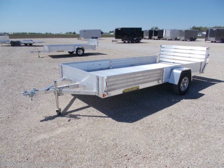 &lt;p&gt;New&amp;nbsp;Aluma&amp;nbsp;8114SR&lt;/p&gt;
&lt;p&gt;All aluminum construction (excluding axle &amp;amp; coupler)&lt;/p&gt;
&lt;p&gt;Empty Weight 900#&lt;/p&gt;
&lt;p&gt;Interior bed dimensions 79 x 172&lt;/p&gt;
&lt;p&gt;12&#39;&#39; solid front&amp;nbsp;&lt;/p&gt;
&lt;p&gt;(2) 69 x 12 Front side ramps&lt;/p&gt;
&lt;p&gt;3500# Rubber torsion axle (rated at 2990#)&lt;/p&gt;
&lt;p&gt;No brakes Easy lube hubs&lt;/p&gt;
&lt;p&gt;ST205/75R14&amp;nbsp;LRC&amp;nbsp;radial tires&lt;/p&gt;
&lt;p&gt;Aluminum wheels&lt;/p&gt;
&lt;p&gt;Aluminum fenders&lt;/p&gt;
&lt;p&gt;Extruded aluminum floor&lt;/p&gt;
&lt;p&gt;A-Framed aluminum tongue&lt;/p&gt;
&lt;p&gt;2&#39;&#39; coupler&lt;/p&gt;
&lt;p&gt;(8) Tie down loops&lt;/p&gt;
&lt;p&gt;Swivel tongue jack&lt;/p&gt;
&lt;p&gt;LED Lighting package,&lt;/p&gt;
&lt;p&gt;safety chains&lt;/p&gt;
&lt;p&gt;Aluminum bi-fold rear tailgate -&lt;/p&gt;
&lt;p&gt;Overall width = 101.5&lt;/p&gt;
&lt;p&gt;Overall length = 220&lt;/p&gt;
&lt;p&gt;5 Year Factory Warranty!&lt;/p&gt;
&lt;p&gt;&amp;nbsp;&lt;/p&gt;
&lt;div&gt;
&lt;div class=&quot;gmail_signature&quot; dir=&quot;ltr&quot; data-smartmail=&quot;gmail_signature&quot;&gt;
&lt;div dir=&quot;ltr&quot;&gt;
&lt;div class=&quot;gmail_default&quot;&gt;**Please call or email us to verify that this trailer is still for sale**&amp;nbsp; All prices on our website are Cash Prices. Tax, Title, and Licensing fees are not included in the listing price. All out-of-state purchasers must bring cash or a cashier&#39;s check. NO OUT OF STATE CHECKS WILL BE ACCEPTED!! We do NOT accept Credit Cards for payment on trailers! *Contact us for the best Out the Door Price* We offer financing through Sheffield Financial &amp;amp; Trailer Solutions Financial with approved credit on new trailers . Ask us about E-Track installs, D-Ring installs, Ladder Rack installs. Here at Kate&#39;s Trailer Sales we try to have over 400 trailers in stock and for sale at our Arthur IL location. We are a licensed Illinois Trailer Dealer. We also have a fully stocked selection of trailer parts and offer trailer service like wheel bearing, brakes, seals, lighting, wood replacement, panel replacement, welding on steel and aluminum, B&amp;amp;W&amp;nbsp;Gooseneck&amp;nbsp;Hitch installs, E-track installs, D-ring installs,Curt Hitches, Adjustable Hitches, B&amp;amp;W adjustable hitches.&amp;nbsp;We stock Enclosed Cargo Trailers, Horse Trailers, Livestock Trailers,&amp;nbsp;ATV&amp;nbsp;Trailers,&amp;nbsp;UTV&amp;nbsp;Tr&lt;wbr /&gt;ailers, Dump Trailers, Tiltbed&amp;nbsp;Equipment Trailers, Implement Trailers, Car Haulers, Aluminum Trailers, Utility Trailer, Box Trailer, Used Trailer for sale, Bobcat Trailer, Car Trailer, Race Trailers,&amp;nbsp;Gooseneck&amp;nbsp;Trailer,&amp;nbsp;G&lt;wbr /&gt;ooseneck&amp;nbsp;Enclosed Trailers,&amp;nbsp;Gooseneck&amp;nbsp;Dump Trailer, Hydraulic Dovetail Trailers, Low-Pro Trailers, Enclosed Car Trailers, Construction Trailers, Craft Trailers, Tool Trailers,&amp;nbsp;Deckover&amp;nbsp;Trailers, Farm Trailers, Seed Trailers, Skid Loader Trailer, Scissor Lift Trailers, Forklift Trailers, Motorcycle Trailers, Slingshot Trailer, Aluminum Cargo Trailers, Engineered I-Beam&amp;nbsp;Gooseneck&amp;nbsp;Trailers, Buggy Haulers, Jeep Trailers,&amp;nbsp;SXS&amp;nbsp;Trailer,&amp;nbsp;Pipetop&lt;wbr /&gt;&amp;nbsp;Trailer, Spring Loaded Gate Trailers, Trailer to haul my Golf-Cart,&amp;nbsp;Pintle&amp;nbsp;Trailer, Backhoe Trailer, Landscape Trailer, Lawn Care&amp;nbsp;Trailer.&amp;nbsp;&amp;nbsp;We are centrally located between Chicago IL, Indianapolis IN, St Louis MO,&amp;nbsp;Effingham&amp;nbsp;IL,&amp;nbsp;Champaign&amp;nbsp;IL&lt;wbr /&gt;, Decatur IL, Springfield IL, Rockford IL,Peoria IL ,&amp;nbsp;Bloomington&amp;nbsp;IL, Mount Vernon IL,&amp;nbsp;Teutopolis&amp;nbsp;IL, Decatur IL,&amp;nbsp;Litchfield&amp;nbsp;IL,&amp;nbsp;Danville&amp;nbsp;IL&lt;wbr /&gt;. We are a dealer for&amp;nbsp;Aluma&amp;nbsp;Aluminum Trailers, Cross Enclosed Cargo Trailers, Load Trail Trailers,&amp;nbsp;Midsota&amp;nbsp;Trailers, Nova Trailers by&amp;nbsp;Midsota, Pace Trailers, Lamar Trailers, Rice Trailers,&amp;nbsp;Sundowner&amp;nbsp;Trailers,&amp;nbsp;&lt;wbr /&gt;ATC Trailers, H&amp;amp;H Trailers, Horizon Trailers, Delta Livestock Trailers, Delta Horse Trailers.&lt;/div&gt;
&lt;/div&gt;
&lt;/div&gt;
&lt;/div&gt;