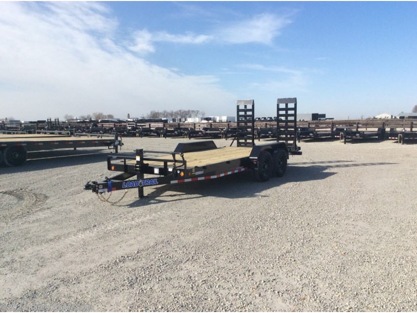 New 2024 Load Trail 83X18&apos; 14K Equipment Trailer Fold Up Ramps available in Arthur, Illinois