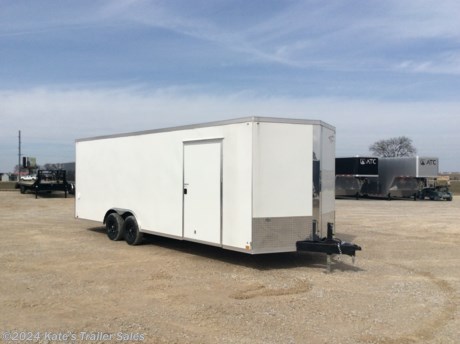 &lt;p&gt;Cross 8.5&#39; wide by 24&#39; long enclosed cargo trailer rated at 9990 LB GVWR.&lt;/p&gt;
&lt;p&gt;&amp;nbsp;(84&quot; Interior) Height&amp;nbsp;&lt;/p&gt;
&lt;p&gt;V-nose,&lt;/p&gt;
&lt;p&gt;RV Style side door,&lt;/p&gt;
&lt;p&gt;Upgraded to (2) 5200 lb Dexter &lt;strong&gt;TORSION&lt;/strong&gt; axles,&lt;/p&gt;
&lt;p&gt;Spare Tire Mount&lt;/p&gt;
&lt;p&gt;Spare Tire&lt;/p&gt;
&lt;p&gt;Sidewall Vents&lt;/p&gt;
&lt;p&gt;EZ Lube hubs,&lt;/p&gt;
&lt;p&gt;Brakes on both axles,&lt;/p&gt;
&lt;p&gt;Floor is 16&quot; on center spacing,&lt;/p&gt;
&lt;p&gt;Tube Walls and Tube ceiling are 16 on center spacing,&lt;/p&gt;
&lt;p&gt;One piece aluminum roof,&lt;/p&gt;
&lt;p&gt;(4) recessed D-rings,&lt;/p&gt;
&lt;p&gt;Aluminum side door hold backs,&lt;/p&gt;
&lt;p&gt;Radial tires,&lt;/p&gt;
&lt;p&gt;EZ Lube hubs,&lt;/p&gt;
&lt;p&gt;Triple Tube Tongue,&lt;/p&gt;
&lt;p&gt;3/4 waterproof floor,&lt;/p&gt;
&lt;p&gt;3/8 waterproof sidewalls,&lt;/p&gt;
&lt;p&gt;Rear ramp door with extra flap,&lt;/p&gt;
&lt;p&gt;24&quot; rock guard,&lt;/p&gt;
&lt;p&gt;3 year limited factory warranty ,&lt;/p&gt;
&lt;p&gt;Empty Weight: 3908 Lbs.&lt;/p&gt;
&lt;p&gt;824TA&lt;/p&gt;
&lt;p&gt;&amp;nbsp;&lt;/p&gt;
&lt;p&gt;**Please call or email us to verify that this trailer is still for sale**&amp;nbsp; All prices on our website are Cash Prices. Tax, Title, and Licensing fees are not included in the listing price. All out-of-state purchasers must bring cash or a cashier&#39;s check. NO OUT OF STATE CHECKS WILL BE ACCEPTED!! We do NOT accept Credit Cards for payment on trailers! *Contact us for the best Out the Door Price* We offer financing through Sheffield Financial &amp;amp; Trailer Solutions Financial with approved credit on new trailers . Ask us about E-Track installs, D-Ring installs, Ladder Rack installs. Here at Kate&#39;s Trailer Sales we try to have over 400 trailers in stock and for sale at our Arthur IL location. We are a licensed Illinois Trailer Dealer. We also have a fully stocked selection of trailer parts and offer trailer service like wheel bearing, brakes, seals, lighting, wood replacement, panel replacement, welding on steel and aluminum, B&amp;amp;W Gooseneck Hitch installs, E-track installs, D-ring installs,Curt Hitches, Adjustable Hitches, B&amp;amp;W adjustable hitches. We stock Enclosed Cargo Trailers, Horse Trailers, Livestock Trailers, ATV Trailers, UTV Trailers, Dump Trailers, Tiltbed Equipment Trailers, Implement Trailers, Car Haulers, Aluminum Trailers, Utility Trailer, Box Trailer, Used Trailer for sale, Bobcat Trailer, Car Trailer, Race Trailers, Gooseneck Trailer, Gooseneck Enclosed Trailers, Gooseneck Dump Trailer, Hydraulic Dovetail Trailers, Low-Pro Trailers, Enclosed Car Trailers, Construction Trailers, Craft Trailers, Tool Trailers, Deckover Trailers, Farm Trailers, Seed Trailers, Skid Loader Trailer, Scissor Lift Trailers, Forklift Trailers, Motorcycle Trailers, Slingshot Trailer, Aluminum Cargo Trailers, Engineered I-Beam Gooseneck Trailers, Buggy Haulers, Jeep Trailers, SXS Trailer, Pipetop Trailer, Spring Loaded Gate Trailers, Trailer to haul my Golf-Cart, Pintle Trailer, Backhoe Trailer, Landscape Trailer, Lawn Care Trailer.&amp;nbsp; We are centrally located between Chicago IL, Indianapolis IN, St Louis MO, Effingham IL, Champaign IL, Decatur IL, Springfield IL, Rockford IL,Peoria IL , Bloomington IL, Mount Vernon IL, Teutopolis IL, Decatur IL, Litchfield IL, Danville IL. We are a dealer for Aluma Aluminum Trailers, Cross Enclosed Cargo Trailers, Load Trail Trailers, Midsota Trailers, Nova Trailers by Midsota, Pace Trailers, Lamar Trailers, Rice Trailers, Sundowner Trailers, ATC Trailers, H&amp;amp;H Trailers, Horizon Trailers, Delta Livestock Trailers, Delta Horse Trailers.&lt;/p&gt;