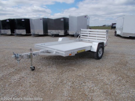 &lt;p&gt;&amp;nbsp;New Aluma 6810HBT Aluminum 10&#39; utility trailer for sale in central Illinois.&lt;/p&gt;
&lt;div&gt;
&lt;div class=&quot;gmail_signature&quot; dir=&quot;ltr&quot; data-smartmail=&quot;gmail_signature&quot;&gt;
&lt;div dir=&quot;ltr&quot;&gt;
&lt;div dir=&quot;ltr&quot;&gt;
&lt;div dir=&quot;ltr&quot;&gt;
&lt;div dir=&quot;ltr&quot;&gt;
&lt;div dir=&quot;ltr&quot;&gt;
&lt;div dir=&quot;ltr&quot;&gt;
&lt;div dir=&quot;ltr&quot;&gt;
&lt;div dir=&quot;ltr&quot;&gt;
&lt;p&gt;3500# Rubber torsion axle (rated at 2990#) - No brakes - Easy lube hubs&lt;/p&gt;
&lt;p&gt;ST205/75R14 LRC radial tires with Aluminum wheels&lt;/p&gt;
&lt;p&gt;Aluminum fenders&lt;/p&gt;
&lt;p&gt;Extruded aluminum floor&lt;/p&gt;
&lt;p&gt;Front &amp;amp; side retaining rails&lt;/p&gt;
&lt;p&gt;A-Framed aluminum tongue, 2&quot; coupler&lt;/p&gt;
&lt;p&gt;4) Stake pockets (2 per side)&lt;/p&gt;
&lt;p&gt;Bi-Fold Tailgate&amp;nbsp;&lt;/p&gt;
&lt;p&gt;Swivel tongue jack&lt;/p&gt;
&lt;p&gt;LED Lighting package, safety chains&lt;/p&gt;
&lt;p&gt;5 Year Limited Factory Warranty&lt;/p&gt;
&lt;/div&gt;
&lt;/div&gt;
&lt;/div&gt;
&lt;/div&gt;
&lt;/div&gt;
&lt;/div&gt;
&lt;/div&gt;
&lt;/div&gt;
&lt;/div&gt;
&lt;/div&gt;
&lt;div&gt;
&lt;div class=&quot;gmail_signature&quot; dir=&quot;ltr&quot; data-smartmail=&quot;gmail_signature&quot;&gt;
&lt;div dir=&quot;ltr&quot;&gt;
&lt;div dir=&quot;ltr&quot;&gt;
&lt;div dir=&quot;ltr&quot;&gt;
&lt;div dir=&quot;ltr&quot;&gt;
&lt;div dir=&quot;ltr&quot;&gt;
&lt;div dir=&quot;ltr&quot;&gt;
&lt;div dir=&quot;ltr&quot;&gt;
&lt;div dir=&quot;ltr&quot;&gt;
&lt;p&gt;&amp;nbsp;&lt;/p&gt;
&lt;div&gt;
&lt;div class=&quot;gmail_signature&quot; dir=&quot;ltr&quot; data-smartmail=&quot;gmail_signature&quot;&gt;
&lt;div dir=&quot;ltr&quot;&gt;
&lt;div class=&quot;gmail_default&quot;&gt;**Please call or email us to verify that this trailer is still for sale**&amp;nbsp; All prices on our website are Cash Prices. Tax, Title, and Licensing fees are not included in the listing price. All out-of-state purchasers must bring cash or a cashier&#39;s check. NO OUT OF STATE CHECKS WILL BE ACCEPTED!! We do NOT accept Credit Cards for payment on trailers! *Contact us for the best Out the Door Price* We offer financing through Sheffield Financial &amp;amp; Trailer Solutions Financial with approved credit on new trailers . Ask us about E-Track installs, D-Ring installs, Ladder Rack installs. Here at Kate&#39;s Trailer Sales we try to have over 400 trailers in stock and for sale at our Arthur IL location. We are a licensed Illinois Trailer Dealer. We also have a fully stocked selection of trailer parts and offer trailer service like wheel bearing, brakes, seals, lighting, wood replacement, panel replacement, welding on steel and aluminum, B&amp;amp;W&amp;nbsp;Gooseneck&amp;nbsp;Hitch installs, E-track installs, D-ring installs,Curt Hitches, Adjustable Hitches, B&amp;amp;W adjustable hitches.&amp;nbsp;We stock Enclosed Cargo Trailers, Horse Trailers, Livestock Trailers,&amp;nbsp;ATV&amp;nbsp;Trailers,&amp;nbsp;UTV&amp;nbsp;Tr&lt;wbr /&gt;ailers, Dump Trailers, Tiltbed&amp;nbsp;Equipment Trailers, Implement Trailers, Car Haulers, Aluminum Trailers, Utility Trailer, Box Trailer, Used Trailer for sale, Bobcat Trailer, Car Trailer, Race Trailers,&amp;nbsp;Gooseneck&amp;nbsp;Trailer,&amp;nbsp;G&lt;wbr /&gt;ooseneck&amp;nbsp;Enclosed Trailers,&amp;nbsp;Gooseneck&amp;nbsp;Dump Trailer, Hydraulic Dovetail Trailers, Low-Pro Trailers, Enclosed Car Trailers, Construction Trailers, Craft Trailers, Tool Trailers,&amp;nbsp;Deckover&amp;nbsp;Trailers, Farm Trailers, Seed Trailers, Skid Loader Trailer, Scissor Lift Trailers, Forklift Trailers, Motorcycle Trailers, Slingshot Trailer, Aluminum Cargo Trailers, Engineered I-Beam&amp;nbsp;Gooseneck&amp;nbsp;Trailers, Buggy Haulers, Jeep Trailers,&amp;nbsp;SXS&amp;nbsp;Trailer,&amp;nbsp;Pipetop&lt;wbr /&gt;&amp;nbsp;Trailer, Spring Loaded Gate Trailers, Trailer to haul my Golf-Cart,&amp;nbsp;Pintle&amp;nbsp;Trailer, Backhoe Trailer, Landscape Trailer, Lawn Care&amp;nbsp;Trailer.&amp;nbsp;&amp;nbsp;We are centrally located between Chicago IL, Indianapolis IN, St Louis MO,&amp;nbsp;Effingham&amp;nbsp;IL,&amp;nbsp;Champaign&amp;nbsp;IL&lt;wbr /&gt;, Decatur IL, Springfield IL, Rockford IL,Peoria IL ,&amp;nbsp;Bloomington&amp;nbsp;IL, Mount Vernon IL,&amp;nbsp;Teutopolis&amp;nbsp;IL, Decatur IL,&amp;nbsp;Litchfield&amp;nbsp;IL,&amp;nbsp;Danville&amp;nbsp;IL&lt;wbr /&gt;. We are a dealer for&amp;nbsp;Aluma&amp;nbsp;Aluminum Trailers, Cross Enclosed Cargo Trailers, Load Trail Trailers,&amp;nbsp;Midsota&amp;nbsp;Trailers, Nova Trailers by&amp;nbsp;Midsota, Pace Trailers, Lamar Trailers, Rice Trailers,&amp;nbsp;Sundowner&amp;nbsp;Trailers,&amp;nbsp;&lt;wbr /&gt;ATC Trailers, H&amp;amp;H Trailers, Horizon Trailers, Delta Livestock Trailers, Delta Horse Trailers.&lt;/div&gt;
&lt;/div&gt;
&lt;/div&gt;
&lt;/div&gt;
&lt;/div&gt;
&lt;/div&gt;
&lt;/div&gt;
&lt;/div&gt;
&lt;/div&gt;
&lt;/div&gt;
&lt;/div&gt;
&lt;/div&gt;
&lt;/div&gt;
&lt;/div&gt;
