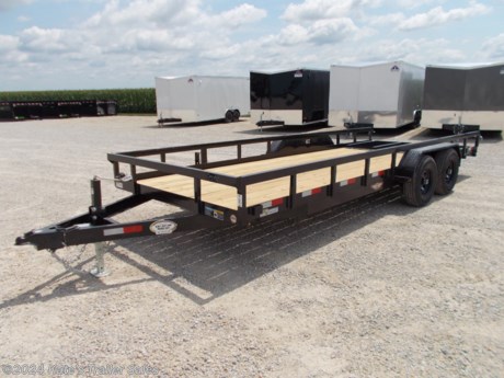 &lt;p&gt;NEW H&amp;amp;H 82x20 Utility Trailer&amp;nbsp;&lt;/p&gt;
&lt;p&gt;Angle Steel Frame &amp;amp; Crossmembers&lt;/p&gt;
&lt;p&gt;5200lb Spring Axles&lt;/p&gt;
&lt;p&gt;4&amp;rdquo; Steel Channel Tongue&lt;/p&gt;
&lt;p&gt;2&amp;rdquo;x 1-1/2&amp;rdquo; Steel Tube Uprights&lt;/p&gt;
&lt;p&gt;2&amp;rdquo;x 2&amp;rdquo; Steel Tube Top Rail&lt;/p&gt;
&lt;p&gt;Enclosed Sealed Wiring Harness&lt;/p&gt;
&lt;p&gt;Full DOT Compliant, LED Lighting&lt;/p&gt;
&lt;p&gt;A-Frame Posi-Lock Coupler &amp;amp; Dual Safety Chains&lt;/p&gt;
&lt;p&gt;Set-Back Jack&lt;/p&gt;
&lt;p&gt;Spring Assisted Gate with Grab Handle&lt;/p&gt;
&lt;p&gt;Steel Tread Plate Fenders&lt;/p&gt;
&lt;p&gt;Leaf Spring Suspension with Easy Lube Hubs&lt;/p&gt;
&lt;p&gt;Radial Tires on 15&amp;rdquo; Steel Wheels&lt;/p&gt;
&lt;p&gt;Treated Wood Deck&lt;/p&gt;
&lt;p&gt;Stake Pockets&lt;/p&gt;
&lt;p&gt;Spare Tire Mount&lt;/p&gt;
&lt;p&gt;High Gloss Powder Coat Finish&lt;/p&gt;
&lt;p&gt;Limited 3-Year Warranty&lt;/p&gt;
&lt;p&gt;Model# H8220HTRS-100&lt;/p&gt;
&lt;p&gt;&amp;nbsp;&lt;/p&gt;
&lt;p&gt;**Please call or email us to verify that this trailer is still for sale**&amp;nbsp; All prices on our website are Cash Prices. Tax, Title, and Licensing fees are not included in the listing price. All out-of-state purchasers must bring cash or a cashier&#39;s check. NO OUT OF STATE CHECKS WILL BE ACCEPTED!! We do NOT accept Credit Cards for payment on trailers! *Contact us for the best Out the Door Price* We offer financing through Sheffield Financial &amp;amp; Trailer Solutions Financial with approved credit on new trailers . Ask us about E-Track installs, D-Ring installs, Ladder Rack installs. Here at Kate&#39;s Trailer Sales we try to have over 400 trailers in stock and for sale at our Arthur IL location. We are a licensed Illinois Trailer Dealer. We also have a fully stocked selection of trailer parts and offer trailer service like wheel bearing, brakes, seals, lighting, wood replacement, panel replacement, welding on steel and aluminum, B&amp;amp;W Gooseneck Hitch installs, E-track installs, D-ring installs,Curt Hitches, Adjustable Hitches, B&amp;amp;W adjustable hitches. We stock Enclosed Cargo Trailers, Horse Trailers, Livestock Trailers, ATV Trailers, UTV Trailers, Dump Trailers, Tiltbed Equipment Trailers, Implement Trailers, Car Haulers, Aluminum Trailers, Utility Trailer, Box Trailer, Used Trailer for sale, Bobcat Trailer, Car Trailer, Race Trailers, Gooseneck Trailer, Gooseneck Enclosed Trailers, Gooseneck Dump Trailer, Hydraulic Dovetail Trailers, Low-Pro Trailers, Enclosed Car Trailers, Construction Trailers, Craft Trailers, Tool Trailers, Deckover Trailers, Farm Trailers, Seed Trailers, Skid Loader Trailer, Scissor Lift Trailers, Forklift Trailers, Motorcycle Trailers, Slingshot Trailer, Aluminum Cargo Trailers, Engineered I-Beam Gooseneck Trailers, Buggy Haulers, Jeep Trailers, SXS Trailer, Pipetop Trailer, Spring Loaded Gate Trailers, Trailer to haul my Golf-Cart, Pintle Trailer, Backhoe Trailer, Landscape Trailer, Lawn Care Trailer.&amp;nbsp; We are centrally located between Chicago IL, Indianapolis IN, St Louis MO, Effingham IL, Champaign IL, Decatur IL, Springfield IL, Rockford IL,Peoria IL , Bloomington IL, Mount Vernon IL, Teutopolis IL, Decatur IL, Litchfield IL, Danville IL. We are a dealer for Aluma Aluminum Trailers, Cross Enclosed Cargo Trailers, Load Trail Trailers, Midsota Trailers, Nova Trailers by Midsota, Pace Trailers, Lamar Trailers, Rice Trailers, Sundowner Trailers, ATC Trailers, H&amp;amp;H Trailers, Horizon Trailers, Delta Livestock Trailers, Delta Horse Trailers.&lt;/p&gt;