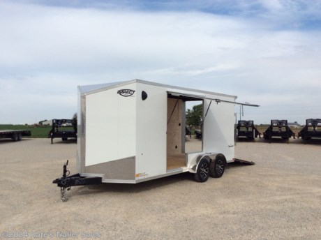 &lt;p&gt;NEW Impact Shockwave FI8416CQSV-070&lt;/p&gt;
&lt;p&gt;66&#39;&#39; UTV Side Escape Door&amp;nbsp;&lt;/p&gt;
&lt;p&gt;7X16&#39; Cargo Enclosed Trailer with 12&quot; Additional Height (7&#39; Tall Inside)&lt;/p&gt;
&lt;p&gt;80&#39;&#39; Rear Door opening (Height)&lt;/p&gt;
&lt;p&gt;Slant V-Nose&lt;/p&gt;
&lt;p&gt;(2) 3500# Axles (7000 LB GVWR)&lt;/p&gt;
&lt;p&gt;Brakes on Both Axles&lt;/p&gt;
&lt;p&gt;ST205/75R15 Radial Tires&amp;nbsp;&lt;/p&gt;
&lt;p&gt;Aluminum Wheels&amp;nbsp;&lt;/p&gt;
&lt;p&gt;16&quot; Cross Members Floor/Walls/Ceiling&amp;nbsp;&lt;/p&gt;
&lt;p&gt;2-5/16 Coupler&lt;/p&gt;
&lt;p&gt;2000# Top Wind Jack&lt;/p&gt;
&lt;p&gt;12&quot; Additional height&lt;/p&gt;
&lt;p&gt;3/4&quot; Floor&lt;/p&gt;
&lt;p&gt;7/16&quot; Sidewall&lt;/p&gt;
&lt;p&gt;.030 Exterior Aluminum&lt;/p&gt;
&lt;p&gt;ATP Fender&lt;/p&gt;
&lt;p&gt;One Piece Roof&lt;/p&gt;
&lt;p&gt;Rear Ramp Door&amp;nbsp;&lt;/p&gt;
&lt;p&gt;Side Door&lt;/p&gt;
&lt;p&gt;Sidewall Vents&lt;/p&gt;
&lt;p&gt;LED Lighting&lt;/p&gt;
&lt;p&gt;FI8416CQSV-070&lt;/p&gt;
&lt;p&gt;&amp;nbsp;&lt;/p&gt;
&lt;p&gt;**Please call or email us to verify that this trailer is still for sale**&amp;nbsp; All prices on our website are Cash Prices. Tax, Title, and Licensing fees are not included in the listing price. All out-of-state purchasers must bring cash or a cashier&#39;s check. NO OUT OF STATE CHECKS WILL BE ACCEPTED!! We do NOT accept Credit Cards for payment on trailers! *Contact us for the best Out the Door Price* We offer financing through Sheffield Financial &amp;amp; Trailer Solutions Financial with approved credit on new trailers . Ask us about E-Track installs, D-Ring installs, Ladder Rack installs. Here at Kate&#39;s Trailer Sales we try to have over 400 trailers in stock and for sale at our Arthur IL location. We are a licensed Illinois Trailer Dealer. We also have a fully stocked selection of trailer parts and offer trailer service like wheel bearing, brakes, seals, lighting, wood replacement, panel replacement, welding on steel and aluminum, B&amp;amp;W Gooseneck Hitch installs, E-track installs, D-ring installs,Curt Hitches, Adjustable Hitches, B&amp;amp;W adjustable hitches. We stock Enclosed Cargo Trailers, Horse Trailers, Livestock Trailers, ATV Trailers, UTV Trailers, Dump Trailers, Tiltbed Equipment Trailers, Implement Trailers, Car Haulers, Aluminum Trailers, Utility Trailer, Box Trailer, Used Trailer for sale, Bobcat Trailer, Car Trailer, Race Trailers, Gooseneck Trailer, Gooseneck Enclosed Trailers, Gooseneck Dump Trailer, Hydraulic Dovetail Trailers, Low-Pro Trailers, Enclosed Car Trailers, Construction Trailers, Craft Trailers, Tool Trailers, Deckover Trailers, Farm Trailers, Seed Trailers, Skid Loader Trailer, Scissor Lift Trailers, Forklift Trailers, Motorcycle Trailers, Slingshot Trailer, Aluminum Cargo Trailers, Engineered I-Beam Gooseneck Trailers, Buggy Haulers, Jeep Trailers, SXS Trailer, Pipetop Trailer, Spring Loaded Gate Trailers, Trailer to haul my Golf-Cart, Pintle Trailer, Backhoe Trailer, Landscape Trailer, Lawn Care Trailer.&amp;nbsp; We are centrally located between Chicago IL, Indianapolis IN, St Louis MO, Effingham IL, Champaign IL, Decatur IL, Springfield IL, Rockford IL,Peoria IL , Bloomington IL, Mount Vernon IL, Teutopolis IL, Decatur IL, Litchfield IL, Danville IL. We are a dealer for Aluma Aluminum Trailers, Cross Enclosed Cargo Trailers, Load Trail Trailers, Midsota Trailers, Nova Trailers by Midsota, Pace Trailers, Lamar Trailers, Rice Trailers, Sundowner Trailers, ATC Trailers, H&amp;amp;H Trailers, Horizon Trailers, Delta Livestock Trailers, Delta Horse Trailers.&lt;/p&gt;