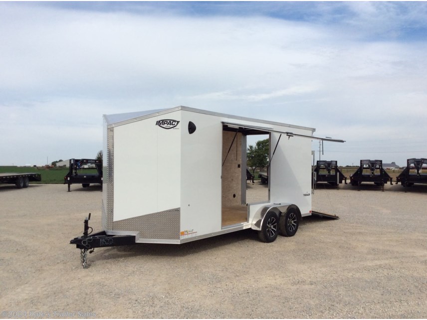 New 2023 Impact Trailers 7X16 Enclosed Cargo Trailer 12&apos;&apos; Add Height available in Arthur, Illinois