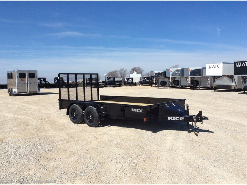 New 2023 Rice Trailers Tandem Stealth 82X14 Solid Side Tandem Axle w Toolbox available in Arthur, Illinois