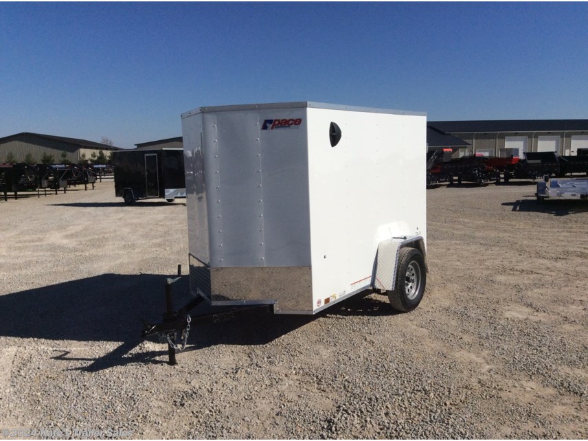 New 2024 Pace American 5X8 Enclosed Cargo Trailer available in Arthur, Illinois