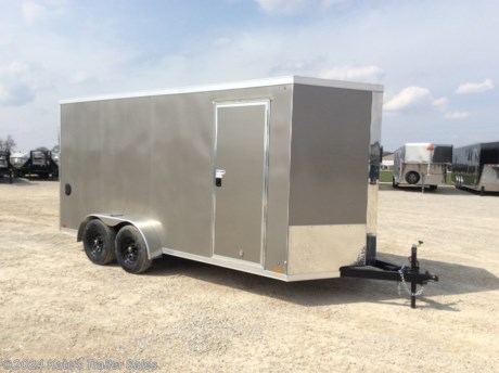 &lt;p&gt;New Cross 7X16&#39; trailer with 12&quot; additional height . (84&quot; Interior height) 716TA-10K&lt;/p&gt;
&lt;p&gt;(2) 5200 LB Axles&lt;/p&gt;
&lt;p&gt;9990 LB GVWR&lt;/p&gt;
&lt;p&gt;Everything is 16&quot; on center floor, walls and ceiling,&lt;/p&gt;
&lt;p&gt;Sidewall Vents&lt;/p&gt;
&lt;p&gt;Spare Tire Mount&lt;/p&gt;
&lt;p&gt;Spare Tire&lt;/p&gt;
&lt;p&gt;(4) Recessed D-Rings&lt;/p&gt;
&lt;p&gt;side door with RV latch,&lt;/p&gt;
&lt;p&gt;Rear Ramp door with extra flap,&lt;/p&gt;
&lt;p&gt;V-nose,&lt;/p&gt;
&lt;p&gt;one piece roof,&lt;/p&gt;
&lt;p&gt;radial tires,&lt;/p&gt;
&lt;p&gt;LED lights,&lt;/p&gt;
&lt;p&gt;brakes on both axles,&lt;/p&gt;
&lt;p&gt;Aluminum door hold backs on side door,&lt;/p&gt;
&lt;p&gt;3&quot; exterior bottom trim,&lt;/p&gt;
&lt;p&gt;3/8&quot; waterproof side walls,&lt;/p&gt;
&lt;p&gt;3/4&quot; waterproof floor&lt;/p&gt;
&lt;p&gt;Screwless .030 exterior aluminum skin,&lt;/p&gt;
&lt;p&gt;Dexter axles with EZ Lube hubs.&lt;/p&gt;
&lt;p&gt;3 year limited factory Warranty&amp;nbsp;&lt;/p&gt;
&lt;p&gt;&amp;nbsp;&lt;/p&gt;
&lt;p&gt;**Please call or email us to verify that this trailer is still for sale**&amp;nbsp; All prices on our website are Cash Prices. Tax, Title, and Licensing fees are not included in the listing price. All out-of-state purchasers must bring cash or a cashier&#39;s check. NO OUT OF STATE CHECKS WILL BE ACCEPTED!! We do NOT accept Credit Cards for payment on trailers! *Contact us for the best Out the Door Price* We offer financing through Sheffield Financial &amp;amp; Trailer Solutions Financial with approved credit on new trailers . Ask us about E-Track installs, D-Ring installs, Ladder Rack installs. Here at Kate&#39;s Trailer Sales we try to have over 400 trailers in stock and for sale at our Arthur IL location. We are a licensed Illinois Trailer Dealer. We also have a fully stocked selection of trailer parts and offer trailer service like wheel bearing, brakes, seals, lighting, wood replacement, panel replacement, welding on steel and aluminum, B&amp;amp;W Gooseneck Hitch installs, E-track installs, D-ring installs,Curt Hitches, Adjustable Hitches, B&amp;amp;W adjustable hitches. We stock Enclosed Cargo Trailers, Horse Trailers, Livestock Trailers, ATV Trailers, UTV Trailers, Dump Trailers, Tiltbed Equipment Trailers, Implement Trailers, Car Haulers, Aluminum Trailers, Utility Trailer, Box Trailer, Used Trailer for sale, Bobcat Trailer, Car Trailer, Race Trailers, Gooseneck Trailer, Gooseneck Enclosed Trailers, Gooseneck Dump Trailer, Hydraulic Dovetail Trailers, Low-Pro Trailers, Enclosed Car Trailers, Construction Trailers, Craft Trailers, Tool Trailers, Deckover Trailers, Farm Trailers, Seed Trailers, Skid Loader Trailer, Scissor Lift Trailers, Forklift Trailers, Motorcycle Trailers, Slingshot Trailer, Aluminum Cargo Trailers, Engineered I-Beam Gooseneck Trailers, Buggy Haulers, Jeep Trailers, SXS Trailer, Pipetop Trailer, Spring Loaded Gate Trailers, Trailer to haul my Golf-Cart, Pintle Trailer, Backhoe Trailer, Landscape Trailer, Lawn Care Trailer.&amp;nbsp; We are centrally located between Chicago IL, Indianapolis IN, St Louis MO, Effingham IL, Champaign IL, Decatur IL, Springfield IL, Rockford IL,Peoria IL , Bloomington IL, Mount Vernon IL, Teutopolis IL, Decatur IL, Litchfield IL, Danville IL. We are a dealer for Aluma Aluminum Trailers, Cross Enclosed Cargo Trailers, Load Trail Trailers, Midsota Trailers, Nova Trailers by Midsota, Pace Trailers, Lamar Trailers, Rice Trailers, Sundowner Trailers, ATC Trailers, H&amp;amp;H Trailers, Horizon Trailers, Delta Livestock Trailers, Delta Horse Trailers.&lt;/p&gt;