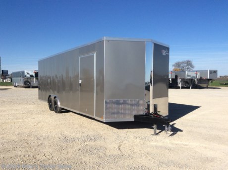 &lt;p&gt;Cross 8.5&#39; wide by 26&#39; long enclosed cargo trailer rated at 9990 LB GVWR.&lt;/p&gt;
&lt;p&gt;&amp;nbsp;(84&quot; Interior) Height&amp;nbsp;&lt;/p&gt;
&lt;p&gt;V-nose,&lt;/p&gt;
&lt;p&gt;RV Style side door,&lt;/p&gt;
&lt;p&gt;Upgraded to (2) 5200 lb Dexter spring axles,&lt;/p&gt;
&lt;p&gt;Spare Tire Mount&lt;/p&gt;
&lt;p&gt;Spare Tire&lt;/p&gt;
&lt;p&gt;Sidewall Vents&lt;/p&gt;
&lt;p&gt;EZ Lube hubs,&lt;/p&gt;
&lt;p&gt;Brakes on both axles,&lt;/p&gt;
&lt;p&gt;Floor is 16&quot; on center spacing,&lt;/p&gt;
&lt;p&gt;Tube Walls and Tube ceiling are 16 on center spacing,&lt;/p&gt;
&lt;p&gt;One piece aluminum roof,&lt;/p&gt;
&lt;p&gt;(4) recessed D-rings,&lt;/p&gt;
&lt;p&gt;Aluminum side door hold backs,&lt;/p&gt;
&lt;p&gt;Radial tires,&lt;/p&gt;
&lt;p&gt;EZ Lube hubs,&lt;/p&gt;
&lt;p&gt;Triple Tube Tongue,&lt;/p&gt;
&lt;p&gt;3/4 waterproof floor,&lt;/p&gt;
&lt;p&gt;3/8 waterproof sidewalls,&lt;/p&gt;
&lt;p&gt;Rear ramp door with extra flap,&lt;/p&gt;
&lt;p&gt;24&quot; rock guard,&lt;/p&gt;
&lt;p&gt;3 year limited factory warranty ,&lt;/p&gt;
&lt;p&gt;826TA&lt;/p&gt;
&lt;p&gt;&amp;nbsp;&lt;/p&gt;
&lt;p&gt;**Please call or email us to verify that this trailer is still for sale**&amp;nbsp; All prices on our website are Cash Prices. Tax, Title, and Licensing fees are not included in the listing price. All out-of-state purchasers must bring cash or a cashier&#39;s check. NO OUT OF STATE CHECKS WILL BE ACCEPTED!! We do NOT accept Credit Cards for payment on trailers! *Contact us for the best Out the Door Price* We offer financing through Sheffield Financial &amp;amp; Trailer Solutions Financial with approved credit on new trailers . Ask us about E-Track installs, D-Ring installs, Ladder Rack installs. Here at Kate&#39;s Trailer Sales we try to have over 400 trailers in stock and for sale at our Arthur IL location. We are a licensed Illinois Trailer Dealer. We also have a fully stocked selection of trailer parts and offer trailer service like wheel bearing, brakes, seals, lighting, wood replacement, panel replacement, welding on steel and aluminum, B&amp;amp;W Gooseneck Hitch installs, E-track installs, D-ring installs,Curt Hitches, Adjustable Hitches, B&amp;amp;W adjustable hitches. We stock Enclosed Cargo Trailers, Horse Trailers, Livestock Trailers, ATV Trailers, UTV Trailers, Dump Trailers, Tiltbed Equipment Trailers, Implement Trailers, Car Haulers, Aluminum Trailers, Utility Trailer, Box Trailer, Used Trailer for sale, Bobcat Trailer, Car Trailer, Race Trailers, Gooseneck Trailer, Gooseneck Enclosed Trailers, Gooseneck Dump Trailer, Hydraulic Dovetail Trailers, Low-Pro Trailers, Enclosed Car Trailers, Construction Trailers, Craft Trailers, Tool Trailers, Deckover Trailers, Farm Trailers, Seed Trailers, Skid Loader Trailer, Scissor Lift Trailers, Forklift Trailers, Motorcycle Trailers, Slingshot Trailer, Aluminum Cargo Trailers, Engineered I-Beam Gooseneck Trailers, Buggy Haulers, Jeep Trailers, SXS Trailer, Pipetop Trailer, Spring Loaded Gate Trailers, Trailer to haul my Golf-Cart, Pintle Trailer, Backhoe Trailer, Landscape Trailer, Lawn Care Trailer.&amp;nbsp; We are centrally located between Chicago IL, Indianapolis IN, St Louis MO, Effingham IL, Champaign IL, Decatur IL, Springfield IL, Rockford IL,Peoria IL , Bloomington IL, Mount Vernon IL, Teutopolis IL, Decatur IL, Litchfield IL, Danville IL. We are a dealer for Aluma Aluminum Trailers, Cross Enclosed Cargo Trailers, Load Trail Trailers, Midsota Trailers, Nova Trailers by Midsota, Pace Trailers, Lamar Trailers, Rice Trailers, Sundowner Trailers, ATC Trailers, H&amp;amp;H Trailers, Horizon Trailers, Delta Livestock Trailers, Delta Horse Trailers.&lt;/p&gt;