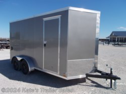 New 2024 Cross Trailers 7X14&apos; Enclosed Cargo Trailer 12&quot;+Tall Spare+Mount available in Arthur, Illinois