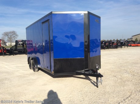 &lt;p&gt;New Cross 7.5X16&#39; trailer with 12&quot; additional height . (84&quot; Interior height) 7516TA&lt;/p&gt;
&lt;p&gt;&lt;strong&gt;BLACKOUT PACKAGE&lt;/strong&gt;&lt;/p&gt;
&lt;p&gt;(2) 3500 LB Axles&lt;/p&gt;
&lt;p&gt;7000 LB GVWR&lt;/p&gt;
&lt;p&gt;Aluminum Wheels&amp;nbsp;&lt;/p&gt;
&lt;p&gt;Everything is 16&quot; on center floor, walls and ceiling,&lt;/p&gt;
&lt;p&gt;Sidewall Vents&lt;/p&gt;
&lt;p&gt;Spare Tire Mount&lt;/p&gt;
&lt;p&gt;Spare Tire&lt;/p&gt;
&lt;p&gt;(4) Recessed D-Rings&lt;/p&gt;
&lt;p&gt;side door with RV latch,&lt;/p&gt;
&lt;p&gt;Rear Ramp door with extra flap,&lt;/p&gt;
&lt;p&gt;V-nose,&lt;/p&gt;
&lt;p&gt;one piece roof,&lt;/p&gt;
&lt;p&gt;radial tires,&lt;/p&gt;
&lt;p&gt;LED lights,&lt;/p&gt;
&lt;p&gt;brakes on both axles,&lt;/p&gt;
&lt;p&gt;Aluminum door hold backs on side door,&lt;/p&gt;
&lt;p&gt;3&quot; exterior bottom trim,&lt;/p&gt;
&lt;p&gt;3/8&quot; waterproof side walls,&lt;/p&gt;
&lt;p&gt;3/4&quot; waterproof floor&lt;/p&gt;
&lt;p&gt;Screwless .030 exterior aluminum skin,&lt;/p&gt;
&lt;p&gt;Dexter axles with EZ Lube hubs.&lt;/p&gt;
&lt;p&gt;3 year limited factory Warranty&amp;nbsp;&lt;/p&gt;
&lt;p&gt;&amp;nbsp;&lt;/p&gt;
&lt;p&gt;**Please call or email us to verify that this trailer is still for sale**&amp;nbsp; All prices on our website are Cash Prices. Tax, Title, and Licensing fees are not included in the listing price. All out-of-state purchasers must bring cash or a cashier&#39;s check. NO OUT OF STATE CHECKS WILL BE ACCEPTED!! We do NOT accept Credit Cards for payment on trailers! *Contact us for the best Out the Door Price* We offer financing through Sheffield Financial &amp;amp; Trailer Solutions Financial with approved credit on new trailers . Ask us about E-Track installs, D-Ring installs, Ladder Rack installs. Here at Kate&#39;s Trailer Sales we try to have over 400 trailers in stock and for sale at our Arthur IL location. We are a licensed Illinois Trailer Dealer. We also have a fully stocked selection of trailer parts and offer trailer service like wheel bearing, brakes, seals, lighting, wood replacement, panel replacement, welding on steel and aluminum, B&amp;amp;W Gooseneck Hitch installs, E-track installs, D-ring installs,Curt Hitches, Adjustable Hitches, B&amp;amp;W adjustable hitches. We stock Enclosed Cargo Trailers, Horse Trailers, Livestock Trailers, ATV Trailers, UTV Trailers, Dump Trailers, Tiltbed Equipment Trailers, Implement Trailers, Car Haulers, Aluminum Trailers, Utility Trailer, Box Trailer, Used Trailer for sale, Bobcat Trailer, Car Trailer, Race Trailers, Gooseneck Trailer, Gooseneck Enclosed Trailers, Gooseneck Dump Trailer, Hydraulic Dovetail Trailers, Low-Pro Trailers, Enclosed Car Trailers, Construction Trailers, Craft Trailers, Tool Trailers, Deckover Trailers, Farm Trailers, Seed Trailers, Skid Loader Trailer, Scissor Lift Trailers, Forklift Trailers, Motorcycle Trailers, Slingshot Trailer, Aluminum Cargo Trailers, Engineered I-Beam Gooseneck Trailers, Buggy Haulers, Jeep Trailers, SXS Trailer, Pipetop Trailer, Spring Loaded Gate Trailers, Trailer to haul my Golf-Cart, Pintle Trailer, Backhoe Trailer, Landscape Trailer, Lawn Care Trailer.&amp;nbsp; We are centrally located between Chicago IL, Indianapolis IN, St Louis MO, Effingham IL, Champaign IL, Decatur IL, Springfield IL, Rockford IL,Peoria IL , Bloomington IL, Mount Vernon IL, Teutopolis IL, Decatur IL, Litchfield IL, Danville IL. We are a dealer for Aluma Aluminum Trailers, Cross Enclosed Cargo Trailers, Load Trail Trailers, Midsota Trailers, Nova Trailers by Midsota, Pace Trailers, Lamar Trailers, Rice Trailers, Sundowner Trailers, ATC Trailers, H&amp;amp;H Trailers, Horizon Trailers, Delta Livestock Trailers, Delta Horse Trailers.&lt;/p&gt;
