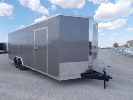 &lt;p&gt;Cross 8.5&#39; wide by 24&#39; long enclosed cargo trailer rated at 9990 LB GVWR.&lt;/p&gt;
&lt;p&gt;&amp;nbsp;(84&quot; Interior) Height&amp;nbsp;&lt;/p&gt;
&lt;p&gt;V-nose,&lt;/p&gt;
&lt;p&gt;RV Style side door,&lt;/p&gt;
&lt;p&gt;Upgraded to (2) 5200 lb Dexter &lt;strong&gt;TORSION&lt;/strong&gt; axles,&lt;/p&gt;
&lt;p&gt;Spare Tire Mount&lt;/p&gt;
&lt;p&gt;Spare Tire&lt;/p&gt;
&lt;p&gt;Sidewall Vents&lt;/p&gt;
&lt;p&gt;EZ Lube hubs,&lt;/p&gt;
&lt;p&gt;Brakes on both axles,&lt;/p&gt;
&lt;p&gt;Floor is 16&quot; on center spacing,&lt;/p&gt;
&lt;p&gt;Tube Walls and Tube ceiling are 16 on center spacing,&lt;/p&gt;
&lt;p&gt;One piece aluminum roof,&lt;/p&gt;
&lt;p&gt;(4) recessed D-rings,&lt;/p&gt;
&lt;p&gt;Aluminum side door hold backs,&lt;/p&gt;
&lt;p&gt;Radial tires,&lt;/p&gt;
&lt;p&gt;EZ Lube hubs,&lt;/p&gt;
&lt;p&gt;Triple Tube Tongue,&lt;/p&gt;
&lt;p&gt;3/4 waterproof floor,&lt;/p&gt;
&lt;p&gt;3/8 waterproof sidewalls,&lt;/p&gt;
&lt;p&gt;Rear ramp door with extra flap,&lt;/p&gt;
&lt;p&gt;24&quot; rock guard,&lt;/p&gt;
&lt;p&gt;3 year limited factory warranty ,&lt;/p&gt;
&lt;p&gt;824TA&lt;/p&gt;
&lt;p&gt;&amp;nbsp;&lt;/p&gt;
&lt;p&gt;**Please call or email us to verify that this trailer is still for sale**&amp;nbsp; All prices on our website are Cash Prices. Tax, Title, and Licensing fees are not included in the listing price. All out-of-state purchasers must bring cash or a cashier&#39;s check. NO OUT OF STATE CHECKS WILL BE ACCEPTED!! We do NOT accept Credit Cards for payment on trailers! *Contact us for the best Out the Door Price* We offer financing through Sheffield Financial &amp;amp; Trailer Solutions Financial with approved credit on new trailers . Ask us about E-Track installs, D-Ring installs, Ladder Rack installs. Here at Kate&#39;s Trailer Sales we try to have over 400 trailers in stock and for sale at our Arthur IL location. We are a licensed Illinois Trailer Dealer. We also have a fully stocked selection of trailer parts and offer trailer service like wheel bearing, brakes, seals, lighting, wood replacement, panel replacement, welding on steel and aluminum, B&amp;amp;W Gooseneck Hitch installs, E-track installs, D-ring installs,Curt Hitches, Adjustable Hitches, B&amp;amp;W adjustable hitches. We stock Enclosed Cargo Trailers, Horse Trailers, Livestock Trailers, ATV Trailers, UTV Trailers, Dump Trailers, Tiltbed Equipment Trailers, Implement Trailers, Car Haulers, Aluminum Trailers, Utility Trailer, Box Trailer, Used Trailer for sale, Bobcat Trailer, Car Trailer, Race Trailers, Gooseneck Trailer, Gooseneck Enclosed Trailers, Gooseneck Dump Trailer, Hydraulic Dovetail Trailers, Low-Pro Trailers, Enclosed Car Trailers, Construction Trailers, Craft Trailers, Tool Trailers, Deckover Trailers, Farm Trailers, Seed Trailers, Skid Loader Trailer, Scissor Lift Trailers, Forklift Trailers, Motorcycle Trailers, Slingshot Trailer, Aluminum Cargo Trailers, Engineered I-Beam Gooseneck Trailers, Buggy Haulers, Jeep Trailers, SXS Trailer, Pipetop Trailer, Spring Loaded Gate Trailers, Trailer to haul my Golf-Cart, Pintle Trailer, Backhoe Trailer, Landscape Trailer, Lawn Care Trailer.&amp;nbsp; We are centrally located between Chicago IL, Indianapolis IN, St Louis MO, Effingham IL, Champaign IL, Decatur IL, Springfield IL, Rockford IL,Peoria IL , Bloomington IL, Mount Vernon IL, Teutopolis IL, Decatur IL, Litchfield IL, Danville IL. We are a dealer for Aluma Aluminum Trailers, Cross Enclosed Cargo Trailers, Load Trail Trailers, Midsota Trailers, Nova Trailers by Midsota, Pace Trailers, Lamar Trailers, Rice Trailers, Sundowner Trailers, ATC Trailers, H&amp;amp;H Trailers, Horizon Trailers, Delta Livestock Trailers, Delta Horse Trailers.&lt;/p&gt;