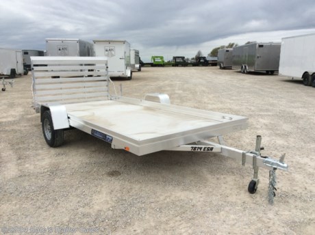 &lt;p&gt;New Aluma 7814ESA Aluminum 14&#39; utility trailer for sale in central Illinois.&lt;/p&gt;
&lt;div&gt;
&lt;div class=&quot;gmail_signature&quot; dir=&quot;ltr&quot; data-smartmail=&quot;gmail_signature&quot;&gt;
&lt;div dir=&quot;ltr&quot;&gt;
&lt;div dir=&quot;ltr&quot;&gt;
&lt;div dir=&quot;ltr&quot;&gt;
&lt;div dir=&quot;ltr&quot;&gt;
&lt;div dir=&quot;ltr&quot;&gt;
&lt;div dir=&quot;ltr&quot;&gt;
&lt;div dir=&quot;ltr&quot;&gt;
&lt;div dir=&quot;ltr&quot;&gt;
&lt;p&gt;3500# Rubber torsion axle (rated at 2990#) - No brakes - Easy lube hubs&lt;/p&gt;
&lt;p&gt;ST205/75R14 LRC radial tires&amp;nbsp;&lt;/p&gt;
&lt;p&gt;Steel wheels, 5-4.5 BHP&lt;/p&gt;
&lt;p&gt;Aluminum fenders&lt;/p&gt;
&lt;p&gt;Extruded aluminum floor&lt;/p&gt;
&lt;p&gt;7&quot; Heavy duty frame rail&lt;/p&gt;
&lt;p&gt;A-Framed aluminum tongue, 48&quot; long with 2&quot; coupler&lt;/p&gt;
&lt;p&gt;4) Tie down loops (2 per side)&lt;/p&gt;
&lt;p&gt;Swivel tongue jack, 1200# capacity&lt;/p&gt;
&lt;p&gt;LED Lighting package, safety chains&lt;/p&gt;
&lt;p&gt;Aluminum tailgate - 75.5&quot; wide x 44&quot; long&lt;/p&gt;
&lt;p&gt;Overall width = 101.5&quot;&lt;/p&gt;
&lt;p&gt;Overall length = 14&#39; - 225&quot;&amp;nbsp;&lt;/p&gt;
&lt;p&gt;5 Year Limited Factory Warranty&lt;/p&gt;
&lt;/div&gt;
&lt;/div&gt;
&lt;/div&gt;
&lt;/div&gt;
&lt;/div&gt;
&lt;/div&gt;
&lt;/div&gt;
&lt;/div&gt;
&lt;/div&gt;
&lt;/div&gt;
&lt;div&gt;
&lt;div class=&quot;gmail_signature&quot; dir=&quot;ltr&quot; data-smartmail=&quot;gmail_signature&quot;&gt;
&lt;div dir=&quot;ltr&quot;&gt;
&lt;div dir=&quot;ltr&quot;&gt;
&lt;div dir=&quot;ltr&quot;&gt;
&lt;div dir=&quot;ltr&quot;&gt;
&lt;div dir=&quot;ltr&quot;&gt;
&lt;div dir=&quot;ltr&quot;&gt;
&lt;div dir=&quot;ltr&quot;&gt;
&lt;div dir=&quot;ltr&quot;&gt;
&lt;p&gt;&amp;nbsp;&lt;/p&gt;
&lt;p&gt;**Please call or email us to verify that this trailer is still for sale**&amp;nbsp; All prices on our website are Cash Prices. Tax, Title, and Licensing fees are not included in the listing price. All out-of-state purchasers must bring cash or a cashier&#39;s check. NO OUT OF STATE CHECKS WILL BE ACCEPTED!! We do NOT accept Credit Cards for payment on trailers! *Contact us for the best Out the Door Price* We offer financing through Sheffield Financial &amp;amp; Trailer Solutions Financial with approved credit on new trailers . Ask us about E-Track installs, D-Ring installs, Ladder Rack installs. Here at Kate&#39;s Trailer Sales we try to have over 400 trailers in stock and for sale at our Arthur IL location. We are a licensed Illinois Trailer Dealer. We also have a fully stocked selection of trailer parts and offer trailer service like wheel bearing, brakes, seals, lighting, wood replacement, panel replacement, welding on steel and aluminum, B&amp;amp;W Gooseneck Hitch installs, E-track installs, D-ring installs,Curt Hitches, Adjustable Hitches, B&amp;amp;W adjustable hitches. We stock Enclosed Cargo Trailers, Horse Trailers, Livestock Trailers, ATV Trailers, UTV Trailers, Dump Trailers, Tiltbed Equipment Trailers, Implement Trailers, Car Haulers, Aluminum Trailers, Utility Trailer, Box Trailer, Used Trailer for sale, Bobcat Trailer, Car Trailer, Race Trailers, Gooseneck Trailer, Gooseneck Enclosed Trailers, Gooseneck Dump Trailer, Hydraulic Dovetail Trailers, Low-Pro Trailers, Enclosed Car Trailers, Construction Trailers, Craft Trailers, Tool Trailers, Deckover Trailers, Farm Trailers, Seed Trailers, Skid Loader Trailer, Scissor Lift Trailers, Forklift Trailers, Motorcycle Trailers, Slingshot Trailer, Aluminum Cargo Trailers, Engineered I-Beam Gooseneck Trailers, Buggy Haulers, Jeep Trailers, SXS Trailer, Pipetop Trailer, Spring Loaded Gate Trailers, Trailer to haul my Golf-Cart, Pintle Trailer, Backhoe Trailer, Landscape Trailer, Lawn Care Trailer.&amp;nbsp; We are centrally located between Chicago IL, Indianapolis IN, St Louis MO, Effingham IL, Champaign IL, Decatur IL, Springfield IL, Rockford IL,Peoria IL , Bloomington IL, Mount Vernon IL, Teutopolis IL, Decatur IL, Litchfield IL, Danville IL. We are a dealer for Aluma Aluminum Trailers, Cross Enclosed Cargo Trailers, Load Trail Trailers, Midsota Trailers, Nova Trailers by Midsota, Pace Trailers, Lamar Trailers, Rice Trailers, Sundowner Trailers, ATC Trailers, H&amp;amp;H Trailers, Horizon Trailers, Delta Livestock Trailers, Delta Horse Trailers.&lt;/p&gt;
&lt;/div&gt;
&lt;/div&gt;
&lt;/div&gt;
&lt;/div&gt;
&lt;/div&gt;
&lt;/div&gt;
&lt;/div&gt;
&lt;/div&gt;
&lt;/div&gt;
&lt;/div&gt;