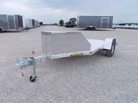 &lt;p&gt;NEW&amp;nbsp; Aluma TK1 Aluminum trike trailer for sale&lt;/p&gt;
&lt;div&gt;
&lt;div class=&quot;gmail_signature&quot; dir=&quot;ltr&quot;&gt;
&lt;div dir=&quot;ltr&quot;&gt;
&lt;div dir=&quot;ltr&quot;&gt;
&lt;div dir=&quot;ltr&quot;&gt;
&lt;div dir=&quot;ltr&quot;&gt;
&lt;div dir=&quot;ltr&quot;&gt;
&lt;div dir=&quot;ltr&quot;&gt;
&lt;div dir=&quot;ltr&quot;&gt;
&lt;div dir=&quot;ltr&quot;&gt;
&lt;p&gt;3500# Rubber torsion axle - No brakes - Easy lube hubs (2990 LB GVWR)&lt;/p&gt;
&lt;p&gt;ST205/75R14 LRC tires/ Aluminum wheels&lt;/p&gt;
&lt;p&gt;Aluminum fenders&lt;/p&gt;
&lt;p&gt;Extruded aluminum floor&lt;/p&gt;
&lt;p&gt;Aluminum ramp with storage underneath&amp;nbsp;&lt;/p&gt;
&lt;p&gt;Aluminum salt shield / rock guard/Front storage box with lid&amp;nbsp;&lt;/p&gt;
&lt;p&gt;Motorcycle bracket&lt;/p&gt;
&lt;p&gt;LED Lighting package, safety chains&lt;/p&gt;
&lt;p&gt;Swivel tongue jack&lt;/p&gt;
&lt;p&gt;2&quot; Coupler&lt;/p&gt;
&lt;/div&gt;
&lt;/div&gt;
&lt;/div&gt;
&lt;/div&gt;
&lt;/div&gt;
&lt;/div&gt;
&lt;/div&gt;
&lt;/div&gt;
&lt;/div&gt;
&lt;/div&gt;
&lt;div&gt;
&lt;div class=&quot;gmail_signature&quot; dir=&quot;ltr&quot; data-smartmail=&quot;gmail_signature&quot;&gt;
&lt;div dir=&quot;ltr&quot;&gt;
&lt;div dir=&quot;ltr&quot;&gt;
&lt;div dir=&quot;ltr&quot;&gt;
&lt;div dir=&quot;ltr&quot;&gt;
&lt;div dir=&quot;ltr&quot;&gt;
&lt;div dir=&quot;ltr&quot;&gt;
&lt;div dir=&quot;ltr&quot;&gt;
&lt;div dir=&quot;ltr&quot;&gt;
&lt;p&gt;&amp;nbsp;&lt;/p&gt;
&lt;p&gt;**Please call or email us to verify that this trailer is still for sale**&amp;nbsp; All prices on our website are Cash Prices. Tax, Title, and Licensing fees are not included in the listing price. All out-of-state purchasers must bring cash or a cashier&#39;s check. NO OUT OF STATE CHECKS WILL BE ACCEPTED!! We do NOT accept Credit Cards for payment on trailers! *Contact us for the best Out the Door Price* We offer financing through Sheffield Financial &amp;amp; Trailer Solutions Financial with approved credit on new trailers . Ask us about E-Track installs, D-Ring installs, Ladder Rack installs. Here at Kate&#39;s Trailer Sales we try to have over 400 trailers in stock and for sale at our Arthur IL location. We are a licensed Illinois Trailer Dealer. We also have a fully stocked selection of trailer parts and offer trailer service like wheel bearing, brakes, seals, lighting, wood replacement, panel replacement, welding on steel and aluminum, B&amp;amp;W Gooseneck Hitch installs, E-track installs, D-ring installs,Curt Hitches, Adjustable Hitches, B&amp;amp;W adjustable hitches. We stock Enclosed Cargo Trailers, Horse Trailers, Livestock Trailers, ATV Trailers, UTV Trailers, Dump Trailers, Tiltbed Equipment Trailers, Implement Trailers, Car Haulers, Aluminum Trailers, Utility Trailer, Box Trailer, Used Trailer for sale, Bobcat Trailer, Car Trailer, Race Trailers, Gooseneck Trailer, Gooseneck Enclosed Trailers, Gooseneck Dump Trailer, Hydraulic Dovetail Trailers, Low-Pro Trailers, Enclosed Car Trailers, Construction Trailers, Craft Trailers, Tool Trailers, Deckover Trailers, Farm Trailers, Seed Trailers, Skid Loader Trailer, Scissor Lift Trailers, Forklift Trailers, Motorcycle Trailers, Slingshot Trailer, Aluminum Cargo Trailers, Engineered I-Beam Gooseneck Trailers, Buggy Haulers, Jeep Trailers, SXS Trailer, Pipetop Trailer, Spring Loaded Gate Trailers, Trailer to haul my Golf-Cart, Pintle Trailer, Backhoe Trailer, Landscape Trailer, Lawn Care Trailer.&amp;nbsp; We are centrally located between Chicago IL, Indianapolis IN, St Louis MO, Effingham IL, Champaign IL, Decatur IL, Springfield IL, Rockford IL,Peoria IL , Bloomington IL, Mount Vernon IL, Teutopolis IL, Decatur IL, Litchfield IL, Danville IL. We are a dealer for Aluma Aluminum Trailers, Cross Enclosed Cargo Trailers, Load Trail Trailers, Midsota Trailers, Nova Trailers by Midsota, Pace Trailers, Lamar Trailers, Rice Trailers, Sundowner Trailers, ATC Trailers, H&amp;amp;H Trailers, Horizon Trailers, Delta Livestock Trailers, Delta Horse Trailers.&lt;/p&gt;
&lt;/div&gt;
&lt;/div&gt;
&lt;/div&gt;
&lt;/div&gt;
&lt;/div&gt;
&lt;/div&gt;
&lt;/div&gt;
&lt;/div&gt;
&lt;/div&gt;
&lt;/div&gt;