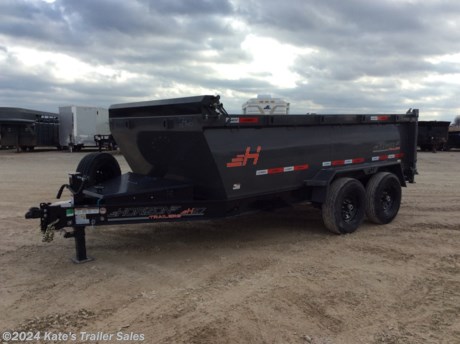 &lt;p&gt;NEW HORIZON 83X14 DUMP TRAILER W/7 GAUGE&amp;nbsp;FLOOR&amp;nbsp;&lt;/p&gt;
&lt;p&gt;2-7000 LB EZ LUBE SPRING AXLES,&lt;/p&gt;
&lt;p&gt;28&quot; DECK HEIGHT,&lt;/p&gt;
&lt;p&gt;BED WIDTH 80&#39;&#39;,&lt;/p&gt;
&lt;p&gt;45 DEGREE TILT ANGLE,&lt;/p&gt;
&lt;p&gt;ELECTRIC BRAKES ON BOTH AXLES&amp;nbsp;&lt;/p&gt;
&lt;p&gt;235/80 R16 14 PLY TIRES,&lt;/p&gt;
&lt;p&gt;SPARE TIRE INCLUDED,&lt;/p&gt;
&lt;p&gt;8&quot; 13 LB I-BEAM FRAME,&lt;/p&gt;
&lt;p&gt;16&quot; CROSS MEMBERS,&lt;/p&gt;
&lt;p&gt;REAR SUPPORT STANDS,&lt;/p&gt;
&lt;p&gt;2 5/16&quot; ADJUSTABLE COUPLER,&lt;/p&gt;
&lt;p&gt;7 GAUGE STEEL FLOOR,&lt;/p&gt;
&lt;p&gt;10,000 LB SPRING LOADED JACK,&lt;/p&gt;
&lt;p&gt;SLIDE IN RAMPS,&lt;/p&gt;
&lt;p&gt;FRONT MOUNT TARP,&lt;/p&gt;
&lt;p&gt;36&quot; DUMP SIDES,&lt;/p&gt;
&lt;p&gt;6&#39;&#39; X 21&#39;&#39; 20K CYLINDER (SCISSOR LIFT)&lt;/p&gt;
&lt;p&gt;TRICKLE CHARGER,&lt;/p&gt;
&lt;p&gt;LED LIGHTS,&lt;/p&gt;
&lt;p&gt;REAR SPREADER GATE WITH BARN DOORS,&lt;/p&gt;
&lt;p&gt;POWDER COAT PAINT,&lt;/p&gt;
&lt;p&gt;4&amp;nbsp; D-RING TIE DOWNS,&lt;/p&gt;
&lt;p&gt;DL831427-36&lt;/p&gt;
&lt;p&gt;HZ7831472-36&lt;/p&gt;
&lt;p&gt;3 YEAR STRUCTURAL WARRANTY,&lt;/p&gt;
&lt;p&gt;1 YEAR COMPONENT WARRANTY,&lt;/p&gt;
&lt;p&gt;&amp;nbsp;&lt;/p&gt;
&lt;p&gt;**Please call or email us to verify that this trailer is still for sale**&amp;nbsp; All prices on our website are Cash Prices. Tax, Title, and Licensing fees are not included in the listing price. All out-of-state purchasers must bring cash or a cashier&#39;s check. NO OUT OF STATE CHECKS WILL BE ACCEPTED!! We do NOT accept Credit Cards for payment on trailers! *Contact us for the best Out the Door Price* We offer financing through Sheffield Financial &amp;amp; Trailer Solutions Financial with approved credit on new trailers . Ask us about E-Track installs, D-Ring installs, Ladder Rack installs. Here at Kate&#39;s Trailer Sales we try to have over 400 trailers in stock and for sale at our Arthur IL location. We are a licensed Illinois Trailer Dealer. We also have a fully stocked selection of trailer parts and offer trailer service like wheel bearing, brakes, seals, lighting, wood replacement, panel replacement, welding on steel and aluminum, B&amp;amp;W&amp;nbsp;Gooseneck&amp;nbsp;Hitch installs, E-track installs, D-ring installs,Curt Hitches, Adjustable Hitches, B&amp;amp;W adjustable hitches.&amp;nbsp;We stock Enclosed Cargo Trailers, Horse Trailers, Livestock Trailers,&amp;nbsp;ATV&amp;nbsp;Trailers,&amp;nbsp;UTV&amp;nbsp;Tr&lt;wbr /&gt;ailers, Dump Trailers, Tiltbed&amp;nbsp;Equipment Trailers, Implement Trailers, Car Haulers, Aluminum Trailers, Utility Trailer, Box Trailer, Used Trailer for sale, Bobcat Trailer, Car Trailer, Race Trailers,&amp;nbsp;Gooseneck&amp;nbsp;Trailer,&amp;nbsp;G&lt;wbr /&gt;ooseneck&amp;nbsp;Enclosed Trailers,&amp;nbsp;Gooseneck&amp;nbsp;Dump Trailer, Hydraulic Dovetail Trailers, Low-Pro Trailers, Enclosed Car Trailers, Construction Trailers, Craft Trailers, Tool Trailers,&amp;nbsp;Deckover&amp;nbsp;Trailers, Farm Trailers, Seed Trailers, Skid Loader Trailer, Scissor Lift Trailers, Forklift Trailers, Motorcycle Trailers, Slingshot Trailer, Aluminum Cargo Trailers, Engineered I-Beam&amp;nbsp;Gooseneck&amp;nbsp;Trailers, Buggy Haulers, Jeep Trailers,&amp;nbsp;SXS&amp;nbsp;Trailer,&amp;nbsp;Pipetop&lt;wbr /&gt;&amp;nbsp;Trailer, Spring Loaded Gate Trailers, Trailer to haul my Golf-Cart,&amp;nbsp;Pintle&amp;nbsp;Trailer, Backhoe Trailer, Landscape Trailer, Lawn Care&amp;nbsp;Trailer.&amp;nbsp;&amp;nbsp;We are centrally located between Chicago IL, Indianapolis IN, St Louis MO,&amp;nbsp;Effingham&amp;nbsp;IL,&amp;nbsp;Champaign&amp;nbsp;IL&lt;wbr /&gt;, Decatur IL, Springfield IL, Rockford IL,Peoria IL ,&amp;nbsp;Bloomington&amp;nbsp;IL, Mount Vernon IL,&amp;nbsp;Teutopolis&amp;nbsp;IL, Decatur IL,&amp;nbsp;Litchfield&amp;nbsp;IL,&amp;nbsp;Danville&amp;nbsp;IL&lt;wbr /&gt;. We are a dealer for&amp;nbsp;Aluma&amp;nbsp;Aluminum Trailers, Cross Enclosed Cargo Trailers, Load Trail Trailers,&amp;nbsp;Midsota&amp;nbsp;Trailers, Nova Trailers by&amp;nbsp;Midsota, Pace Trailers, Lamar Trailers, Rice Trailers,&amp;nbsp;Sundowner&amp;nbsp;Trailers,&amp;nbsp;&lt;wbr /&gt;ATC Trailers, H&amp;amp;H Trailers, Horizon Trailers, Delta Livestock Trailers, Delta Horse Trailers.&lt;/p&gt;