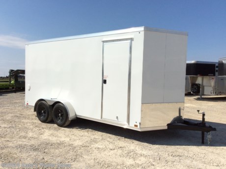 &lt;p&gt;New Cross 7X16&#39; trailer with 12&quot; additional height . (84&quot; Interior height) 716TA-10K&lt;/p&gt;
&lt;p&gt;(2) 5200 LB Axles&lt;/p&gt;
&lt;p&gt;9990 LB GVWR&lt;/p&gt;
&lt;p&gt;Everything is 16&quot; on center floor, walls and ceiling,&lt;/p&gt;
&lt;p&gt;Sidewall Vents&lt;/p&gt;
&lt;p&gt;Spare Tire Mount&lt;/p&gt;
&lt;p&gt;Spare Tire&lt;/p&gt;
&lt;p&gt;(4) Recessed D-Rings&lt;/p&gt;
&lt;p&gt;side door with RV latch,&lt;/p&gt;
&lt;p&gt;Rear Ramp door with extra flap,&lt;/p&gt;
&lt;p&gt;V-nose,&lt;/p&gt;
&lt;p&gt;one piece roof,&lt;/p&gt;
&lt;p&gt;radial tires,&lt;/p&gt;
&lt;p&gt;LED lights,&lt;/p&gt;
&lt;p&gt;brakes on both axles,&lt;/p&gt;
&lt;p&gt;Aluminum door hold backs on side door,&lt;/p&gt;
&lt;p&gt;3&quot; exterior bottom trim,&lt;/p&gt;
&lt;p&gt;3/8&quot; waterproof side walls,&lt;/p&gt;
&lt;p&gt;3/4&quot; waterproof floor&lt;/p&gt;
&lt;p&gt;Screwless .030 exterior aluminum skin,&lt;/p&gt;
&lt;p&gt;Dexter axles with EZ Lube hubs.&lt;/p&gt;
&lt;p&gt;3 year limited factory Warranty&amp;nbsp;&lt;/p&gt;
&lt;p&gt;&amp;nbsp;&lt;/p&gt;
&lt;p&gt;**Please call or email us to verify that this trailer is still for sale**&amp;nbsp; All prices on our website are Cash Prices. Tax, Title, and Licensing fees are not included in the listing price. All out-of-state purchasers must bring cash or a cashier&#39;s check. NO OUT OF STATE CHECKS WILL BE ACCEPTED!! We do NOT accept Credit Cards for payment on trailers! *Contact us for the best Out the Door Price* We offer financing through Sheffield Financial &amp;amp; Trailer Solutions Financial with approved credit on new trailers . Ask us about E-Track installs, D-Ring installs, Ladder Rack installs. Here at Kate&#39;s Trailer Sales we try to have over 400 trailers in stock and for sale at our Arthur IL location. We are a licensed Illinois Trailer Dealer. We also have a fully stocked selection of trailer parts and offer trailer service like wheel bearing, brakes, seals, lighting, wood replacement, panel replacement, welding on steel and aluminum, B&amp;amp;W Gooseneck Hitch installs, E-track installs, D-ring installs,Curt Hitches, Adjustable Hitches, B&amp;amp;W adjustable hitches. We stock Enclosed Cargo Trailers, Horse Trailers, Livestock Trailers, ATV Trailers, UTV Trailers, Dump Trailers, Tiltbed Equipment Trailers, Implement Trailers, Car Haulers, Aluminum Trailers, Utility Trailer, Box Trailer, Used Trailer for sale, Bobcat Trailer, Car Trailer, Race Trailers, Gooseneck Trailer, Gooseneck Enclosed Trailers, Gooseneck Dump Trailer, Hydraulic Dovetail Trailers, Low-Pro Trailers, Enclosed Car Trailers, Construction Trailers, Craft Trailers, Tool Trailers, Deckover Trailers, Farm Trailers, Seed Trailers, Skid Loader Trailer, Scissor Lift Trailers, Forklift Trailers, Motorcycle Trailers, Slingshot Trailer, Aluminum Cargo Trailers, Engineered I-Beam Gooseneck Trailers, Buggy Haulers, Jeep Trailers, SXS Trailer, Pipetop Trailer, Spring Loaded Gate Trailers, Trailer to haul my Golf-Cart, Pintle Trailer, Backhoe Trailer, Landscape Trailer, Lawn Care Trailer.&amp;nbsp; We are centrally located between Chicago IL, Indianapolis IN, St Louis MO, Effingham IL, Champaign IL, Decatur IL, Springfield IL, Rockford IL,Peoria IL , Bloomington IL, Mount Vernon IL, Teutopolis IL, Decatur IL, Litchfield IL, Danville IL. We are a dealer for Aluma Aluminum Trailers, Cross Enclosed Cargo Trailers, Load Trail Trailers, Midsota Trailers, Nova Trailers by Midsota, Pace Trailers, Lamar Trailers, Rice Trailers, Sundowner Trailers, ATC Trailers, H&amp;amp;H Trailers, Horizon Trailers, Delta Livestock Trailers, Delta Horse Trailers.&lt;/p&gt;