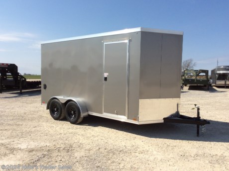 &lt;p&gt;New Cross 7X14&#39; trailer with 12&quot; additional height . (84&quot; Interior height) 714TA-10K&lt;/p&gt;
&lt;p&gt;(2) 5200 LB Axles&lt;/p&gt;
&lt;p&gt;9990 LB GVWR&lt;/p&gt;
&lt;p&gt;Everything is 16&quot; on center floor, walls and ceiling,&lt;/p&gt;
&lt;p&gt;Sidewall Vents&lt;/p&gt;
&lt;p&gt;Spare Tire Mount&lt;/p&gt;
&lt;p&gt;Spare Tire&lt;/p&gt;
&lt;p&gt;(4) Recessed D-Rings&lt;/p&gt;
&lt;p&gt;side door with RV latch,&lt;/p&gt;
&lt;p&gt;Rear Ramp door with extra flap,&lt;/p&gt;
&lt;p&gt;V-nose,&lt;/p&gt;
&lt;p&gt;one piece roof,&lt;/p&gt;
&lt;p&gt;radial tires,&lt;/p&gt;
&lt;p&gt;LED lights,&lt;/p&gt;
&lt;p&gt;brakes on both axles,&lt;/p&gt;
&lt;p&gt;Aluminum door hold backs on side door,&lt;/p&gt;
&lt;p&gt;3&quot; exterior bottom trim,&lt;/p&gt;
&lt;p&gt;3/8&quot; waterproof side walls,&lt;/p&gt;
&lt;p&gt;3/4&quot; waterproof floor&lt;/p&gt;
&lt;p&gt;Screwless .030 exterior aluminum skin,&lt;/p&gt;
&lt;p&gt;Dexter axles with EZ Lube hubs.&lt;/p&gt;
&lt;p&gt;3 year limited factory Warranty&amp;nbsp;&lt;/p&gt;
&lt;p&gt;&amp;nbsp;&lt;/p&gt;
&lt;p&gt;**Please call or email us to verify that this trailer is still for sale**&amp;nbsp; All prices on our website are Cash Prices. Tax, Title, and Licensing fees are not included in the listing price. All out-of-state purchasers must bring cash or a cashier&#39;s check. NO OUT OF STATE CHECKS WILL BE ACCEPTED!! We do NOT accept Credit Cards for payment on trailers! *Contact us for the best Out the Door Price* We offer financing through Sheffield Financial &amp;amp; Trailer Solutions Financial with approved credit on new trailers . Ask us about E-Track installs, D-Ring installs, Ladder Rack installs. Here at Kate&#39;s Trailer Sales we try to have over 400 trailers in stock and for sale at our Arthur IL location. We are a licensed Illinois Trailer Dealer. We also have a fully stocked selection of trailer parts and offer trailer service like wheel bearing, brakes, seals, lighting, wood replacement, panel replacement, welding on steel and aluminum, B&amp;amp;W Gooseneck Hitch installs, E-track installs, D-ring installs,Curt Hitches, Adjustable Hitches, B&amp;amp;W adjustable hitches. We stock Enclosed Cargo Trailers, Horse Trailers, Livestock Trailers, ATV Trailers, UTV Trailers, Dump Trailers, Tiltbed Equipment Trailers, Implement Trailers, Car Haulers, Aluminum Trailers, Utility Trailer, Box Trailer, Used Trailer for sale, Bobcat Trailer, Car Trailer, Race Trailers, Gooseneck Trailer, Gooseneck Enclosed Trailers, Gooseneck Dump Trailer, Hydraulic Dovetail Trailers, Low-Pro Trailers, Enclosed Car Trailers, Construction Trailers, Craft Trailers, Tool Trailers, Deckover Trailers, Farm Trailers, Seed Trailers, Skid Loader Trailer, Scissor Lift Trailers, Forklift Trailers, Motorcycle Trailers, Slingshot Trailer, Aluminum Cargo Trailers, Engineered I-Beam Gooseneck Trailers, Buggy Haulers, Jeep Trailers, SXS Trailer, Pipetop Trailer, Spring Loaded Gate Trailers, Trailer to haul my Golf-Cart, Pintle Trailer, Backhoe Trailer, Landscape Trailer, Lawn Care Trailer.&amp;nbsp; We are centrally located between Chicago IL, Indianapolis IN, St Louis MO, Effingham IL, Champaign IL, Decatur IL, Springfield IL, Rockford IL,Peoria IL , Bloomington IL, Mount Vernon IL, Teutopolis IL, Decatur IL, Litchfield IL, Danville IL. We are a dealer for Aluma Aluminum Trailers, Cross Enclosed Cargo Trailers, Load Trail Trailers, Midsota Trailers, Nova Trailers by Midsota, Pace Trailers, Lamar Trailers, Rice Trailers, Sundowner Trailers, ATC Trailers, H&amp;amp;H Trailers, Horizon Trailers, Delta Livestock Trailers, Delta Horse Trailers.&lt;/p&gt;