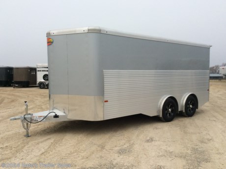 &lt;p&gt;NEW Sundowner Aluminum Enclosed Trailer&amp;nbsp;&lt;/p&gt;
&lt;p&gt;Model #Cargo20BP Workhorse20BP&lt;/p&gt;
&lt;p&gt;8ft Wide 20ft Long Floor Length&amp;nbsp;&lt;/p&gt;
&lt;p&gt;&lt;strong&gt;17Ft Wall Length + 3Ft V-Nose =20Ft&lt;/strong&gt;&lt;/p&gt;
&lt;p&gt;6&#39;&#39; Additional Height 84&#39;&#39; Tall&lt;/p&gt;
&lt;p&gt;.050 Prepainted aluminum skin upper half&lt;/p&gt;
&lt;p&gt;48&#39;&#39; Extruded Sides&lt;/p&gt;
&lt;p&gt;2-5200lb Torsion axles&lt;/p&gt;
&lt;p&gt;Spread Axles&lt;/p&gt;
&lt;p&gt;16&#39;&#39; Aluminum Wheels&amp;nbsp;&lt;/p&gt;
&lt;p&gt;16&#39;&#39; Aluminum Spare&amp;nbsp;&lt;/p&gt;
&lt;p&gt;Aluminum Plank Floor&amp;nbsp;&lt;/p&gt;
&lt;p&gt;Rear Ramp Door&amp;nbsp;&lt;/p&gt;
&lt;p&gt;Cable Assist For Ramp&amp;nbsp;&lt;/p&gt;
&lt;p&gt;Rear Spoiler w/3 Surface Mount Lights&amp;nbsp;&amp;nbsp;&lt;/p&gt;
&lt;p&gt;4- HD Recessed D-Rings In Floor&amp;nbsp;&lt;/p&gt;
&lt;p&gt;8 Year Recreational Limited Warranty&amp;nbsp;&lt;/p&gt;
&lt;p&gt;1 Year Commercial Limited Warranty&amp;nbsp;&lt;/p&gt;
&lt;p&gt;&amp;nbsp;&lt;/p&gt;
&lt;p&gt;**Please call or email us to verify that this trailer is still for sale**&amp;nbsp; All prices on our website are Cash Prices. Tax, Title, and Licensing fees are not included in the listing price. All out-of-state purchasers must bring cash or a cashier&#39;s check. NO OUT OF STATE CHECKS WILL BE ACCEPTED!! We do NOT accept Credit Cards for payment on trailers! *Contact us for the best Out the Door Price* We offer financing through Sheffield Financial &amp;amp; Trailer Solutions Financial with approved credit on new trailers . Ask us about E-Track installs, D-Ring installs, Ladder Rack installs. Here at Kate&#39;s Trailer Sales we try to have over 400 trailers in stock and for sale at our Arthur IL location. We are a licensed Illinois Trailer Dealer. We also have a fully stocked selection of trailer parts and offer trailer service like wheel bearing, brakes, seals, lighting, wood replacement, panel replacement, welding on steel and aluminum, B&amp;amp;W Gooseneck Hitch installs, E-track installs, D-ring installs,Curt Hitches, Adjustable Hitches, B&amp;amp;W adjustable hitches. We stock Enclosed Cargo Trailers, Horse Trailers, Livestock Trailers, ATV Trailers, UTV Trailers, Dump Trailers, Tiltbed Equipment Trailers, Implement Trailers, Car Haulers, Aluminum Trailers, Utility Trailer, Box Trailer, Used Trailer for sale, Bobcat Trailer, Car Trailer, Race Trailers, Gooseneck Trailer, Gooseneck Enclosed Trailers, Gooseneck Dump Trailer, Hydraulic Dovetail Trailers, Low-Pro Trailers, Enclosed Car Trailers, Construction Trailers, Craft Trailers, Tool Trailers, Deckover Trailers, Farm Trailers, Seed Trailers, Skid Loader Trailer, Scissor Lift Trailers, Forklift Trailers, Motorcycle Trailers, Slingshot Trailer, Aluminum Cargo Trailers, Engineered I-Beam Gooseneck Trailers, Buggy Haulers, Jeep Trailers, SXS Trailer, Pipetop Trailer, Spring Loaded Gate Trailers, Trailer to haul my Golf-Cart, Pintle Trailer, Backhoe Trailer, Landscape Trailer, Lawn Care Trailer.&amp;nbsp; We are centrally located between Chicago IL, Indianapolis IN, St Louis MO, Effingham IL, Champaign IL, Decatur IL, Springfield IL, Rockford IL,Peoria IL , Bloomington IL, Mount Vernon IL, Teutopolis IL, Decatur IL, Litchfield IL, Danville IL. We are a dealer for Aluma Aluminum Trailers, Cross Enclosed Cargo Trailers, Load Trail Trailers, Midsota Trailers, Nova Trailers by Midsota, Pace Trailers, Lamar Trailers, Rice Trailers, Sundowner Trailers, ATC Trailers, H&amp;amp;H Trailers, Horizon Trailers, Delta Livestock Trailers, Delta Horse Trailers.&lt;/p&gt;
&lt;p&gt;&amp;nbsp;&lt;/p&gt;