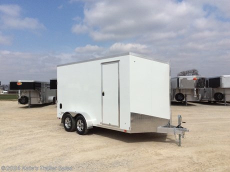 &lt;p&gt;New ATC 7X14&#39; trailer with 12&quot; additional height&lt;/p&gt;
&lt;p&gt;Model #ST400_B70701400&lt;/p&gt;
&lt;p&gt;84&quot; Interior height&lt;/p&gt;
&lt;p&gt;(2) 3500 LB Torsion Axles 7000 LB GVWR&lt;/p&gt;
&lt;p&gt;Aluminum wheels&lt;/p&gt;
&lt;p&gt;Everything is 16&quot; on center floor, walls and ceiling,&lt;/p&gt;
&lt;p&gt;Sidewall Vents&lt;/p&gt;
&lt;p&gt;side door with RV latch,&lt;/p&gt;
&lt;p&gt;Rear Ramp door with extra flap,&lt;/p&gt;
&lt;p&gt;V-nose,&lt;/p&gt;
&lt;p&gt;one piece roof,&lt;/p&gt;
&lt;p&gt;radial tires,&lt;/p&gt;
&lt;p&gt;LED lights,&lt;/p&gt;
&lt;p&gt;brakes on both axles,&lt;/p&gt;
&lt;p&gt;Aluminum door hold backs on side door,&lt;/p&gt;
&lt;p&gt;3&quot; exterior bottom trim,&lt;/p&gt;
&lt;p&gt;3/8&quot; waterproof side walls,&lt;/p&gt;
&lt;p&gt;3/4&quot; waterproof floor&lt;/p&gt;
&lt;p&gt;Screwless .030 exterior aluminum skin,&lt;/p&gt;
&lt;p&gt;Dexter axles with EZ Lube hubs.&lt;/p&gt;
&lt;p&gt;3 year limited factory Warranty&amp;nbsp;&lt;/p&gt;
&lt;p&gt;714TA&lt;/p&gt;
&lt;p&gt;&amp;nbsp;&lt;/p&gt;
&lt;div&gt;
&lt;div class=&quot;gmail_signature&quot; dir=&quot;ltr&quot; data-smartmail=&quot;gmail_signature&quot;&gt;
&lt;div dir=&quot;ltr&quot;&gt;**Please call or email us to verify that this trailer is still for sale**&amp;nbsp; All prices on our website are Cash Prices. Tax, Title, and Licensing fees are not included in the listing price. All out-of-state purchasers must bring cash or a cashier&#39;s check. NO OUT OF STATE CHECKS WILL BE ACCEPTED!! We do NOT accept Credit Cards for payment on trailers! *Contact us for the best Out the Door Price* We offer financing through Sheffield Financial &amp;amp; Trailer Solutions Financial with approved credit on new trailers . Ask us about E-Track installs, D-Ring installs, Ladder Rack installs. Here at Kate&#39;s Trailer Sales we try to have over 400 trailers in stock and for sale at our Arthur IL location. We are a licensed Illinois Trailer Dealer. We also have a fully stocked selection of trailer parts and offer trailer service like wheel bearing, brakes, seals, lighting, wood replacement, panel replacement, welding on steel and aluminum, B&amp;amp;W Gooseneck Hitch installs, E-track installs, D-ring installs,Curt Hitches, Adjustable Hitches, B&amp;amp;W adjustable hitches. We stock Enclosed Cargo Trailers, Horse Trailers, Livestock Trailers, ATV Trailers, UTV Trailers, Dump Trailers, Tiltbed Equipment Trailers, Implement Trailers, Car Haulers, Aluminum Trailers, Utility Trailer, Box Trailer, Used Trailer for sale, Bobcat Trailer, Car Trailer, Race Trailers, Gooseneck Trailer, Gooseneck Enclosed Trailers, Gooseneck Dump Trailer, Hydraulic Dovetail Trailers, Low-Pro Trailers, Enclosed Car Trailers, Construction Trailers, Craft Trailers, Tool Trailers, Deckover Trailers, Farm Trailers, Seed Trailers, Skid Loader Trailer, Scissor Lift Trailers, Forklift Trailers, Motorcycle Trailers, Slingshot Trailer, Aluminum Cargo Trailers, Engineered I-Beam Gooseneck Trailers, Buggy Haulers, Jeep Trailers, SXS Trailer, Pipetop Trailer, Spring Loaded Gate Trailers, Trailer to haul my Golf-Cart, Pintle Trailer, Backhoe Trailer, Landscape Trailer, Lawn Care Trailer.&amp;nbsp; We are centrally located between Chicago IL, Indianapolis IN, St Louis MO, Effingham IL, Champaign IL, Decatur IL, Springfield IL, Rockford IL,Peoria IL , Bloomington IL, Mount Vernon IL, Teutopolis IL, Decatur IL, Litchfield IL, Danville IL. We are a dealer for Aluma Aluminum Trailers, Cross Enclosed Cargo Trailers, Load Trail Trailers, Midsota Trailers, Nova Trailers by Midsota, Pace Trailers, Lamar Trailers, Rice Trailers, Sundowner Trailers, ATC Trailers, H&amp;amp;H Trailers, Horizon Trailers, Delta Livestock Trailers, Delta Horse Trailers.&lt;/div&gt;
&lt;/div&gt;
&lt;/div&gt;
&lt;div class=&quot;gmail_default&quot; style=&quot;color: #222222; font-style: normal; font-variant-ligatures: normal; font-variant-caps: normal; font-weight: 400; letter-spacing: normal; orphans: 2; text-align: start; text-indent: 0px; text-transform: none; widows: 2; word-spacing: 0px; -webkit-text-stroke-width: 0px; white-space: normal; background-color: #ffffff; text-decoration-thickness: initial; text-decoration-style: initial; text-decoration-color: initial; font-family: tahoma, sans-serif; font-size: large;&quot;&gt;&amp;nbsp;&lt;/div&gt;