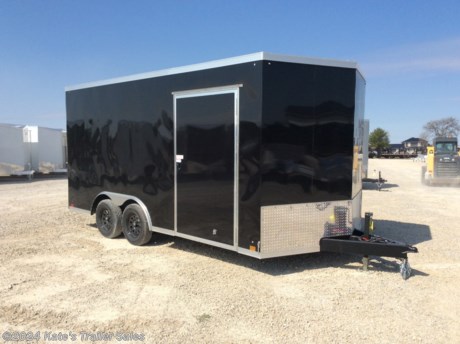 &lt;p&gt;New Cross 816TA&lt;/p&gt;
&lt;p&gt;8.5X16&#39; long enclosed cargo trailer&amp;nbsp;&lt;/p&gt;
&lt;p&gt;6&#39;&#39; Additional height (84&quot; Interior Height)&lt;/p&gt;
&lt;p&gt;V-nose&lt;/p&gt;
&lt;p&gt;Fixed Sidewall Vents&lt;/p&gt;
&lt;p&gt;Spare tire &amp;amp; mount&amp;nbsp;&lt;/p&gt;
&lt;p&gt;RV Style side door&lt;/p&gt;
&lt;p&gt;SCREWLESS .030 Aluminum&lt;/p&gt;
&lt;p&gt;(2) 3500 lb Dexter axles&lt;/p&gt;
&lt;p&gt;EZ Lube hubs&lt;/p&gt;
&lt;p&gt;brakes on both axles,&lt;/p&gt;
&lt;p&gt;floor is 16 on center spacing,&lt;/p&gt;
&lt;p&gt;TUBE walls and TUBE ceiling are 16 on center spacing,&lt;/p&gt;
&lt;p&gt;one piece aluminum roof,&lt;/p&gt;
&lt;p&gt;radial tires,&lt;/p&gt;
&lt;p&gt;Triple Tube Tongue,&lt;/p&gt;
&lt;p&gt;3/4 floor,&lt;/p&gt;
&lt;p&gt;3/8 sidewalls,&lt;/p&gt;
&lt;p&gt;rear ramp door&lt;/p&gt;
&lt;p&gt;Transition flap&lt;/p&gt;
&lt;p&gt;(4) recessed D-rings in floor&lt;/p&gt;
&lt;p&gt;Aluminum side door hold back&lt;/p&gt;
&lt;p&gt;24&quot; rock guard.&lt;/p&gt;
&lt;p&gt;3 year factory warranty&lt;/p&gt;
&lt;p&gt;&amp;nbsp;&lt;/p&gt;
&lt;p&gt;**Please call or email us to verify that this trailer is still for sale**&amp;nbsp; All prices on our website are Cash Prices. Tax, Title, and Licensing fees are not included in the listing price. All out-of-state purchasers must bring cash or a cashier&#39;s check. NO OUT OF STATE CHECKS WILL BE ACCEPTED!! We do NOT accept Credit Cards for payment on trailers! *Contact us for the best Out the Door Price* We offer financing through Sheffield Financial &amp;amp; Trailer Solutions Financial with approved credit on new trailers . Ask us about E-Track installs, D-Ring installs, Ladder Rack installs. Here at Kate&#39;s Trailer Sales we try to have over 400 trailers in stock and for sale at our Arthur IL location. We are a licensed Illinois Trailer Dealer. We also have a fully stocked selection of trailer parts and offer trailer service like wheel bearing, brakes, seals, lighting, wood replacement, panel replacement, welding on steel and aluminum, B&amp;amp;W Gooseneck Hitch installs, E-track installs, D-ring installs,Curt Hitches, Adjustable Hitches, B&amp;amp;W adjustable hitches. We stock Enclosed Cargo Trailers, Horse Trailers, Livestock Trailers, ATV Trailers, UTV Trailers, Dump Trailers, Tiltbed Equipment Trailers, Implement Trailers, Car Haulers, Aluminum Trailers, Utility Trailer, Box Trailer, Used Trailer for sale, Bobcat Trailer, Car Trailer, Race Trailers, Gooseneck Trailer, Gooseneck Enclosed Trailers, Gooseneck Dump Trailer, Hydraulic Dovetail Trailers, Low-Pro Trailers, Enclosed Car Trailers, Construction Trailers, Craft Trailers, Tool Trailers, Deckover Trailers, Farm Trailers, Seed Trailers, Skid Loader Trailer, Scissor Lift Trailers, Forklift Trailers, Motorcycle Trailers, Slingshot Trailer, Aluminum Cargo Trailers, Engineered I-Beam Gooseneck Trailers, Buggy Haulers, Jeep Trailers, SXS Trailer, Pipetop Trailer, Spring Loaded Gate Trailers, Trailer to haul my Golf-Cart, Pintle Trailer, Backhoe Trailer, Landscape Trailer, Lawn Care Trailer.&amp;nbsp; We are centrally located between Chicago IL, Indianapolis IN, St Louis MO, Effingham IL, Champaign IL, Decatur IL, Springfield IL, Rockford IL,Peoria IL , Bloomington IL, Mount Vernon IL, Teutopolis IL, Decatur IL, Litchfield IL, Danville IL. We are a dealer for Aluma Aluminum Trailers, Cross Enclosed Cargo Trailers, Load Trail Trailers, Midsota Trailers, Nova Trailers by Midsota, Pace Trailers, Lamar Trailers, Rice Trailers, Sundowner Trailers, ATC Trailers, H&amp;amp;H Trailers, Horizon Trailers, Delta Livestock Trailers, Delta Horse Trailers.&lt;/p&gt;