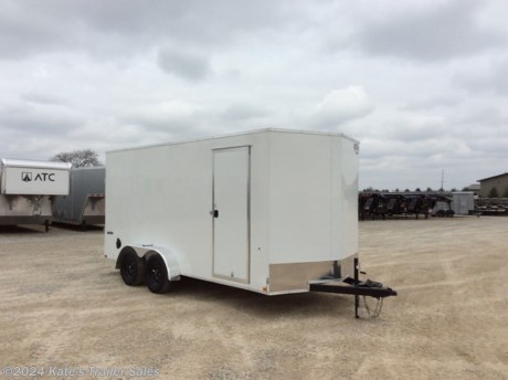 &lt;p&gt;NEW Impact FI8416TVSV-070&lt;/p&gt;
&lt;p&gt;7X16&#39; Cargo Enclosed Trailer with 12&quot; Additional Height (7&#39; Tall Inside)&lt;/p&gt;
&lt;p&gt;V-Nose&lt;/p&gt;
&lt;p&gt;(2) 3500# Axles (7000 LB GVWR)&lt;/p&gt;
&lt;p&gt;Brakes on Both Axles&lt;/p&gt;
&lt;p&gt;ST205/75R15 Radial Tires&lt;/p&gt;
&lt;p&gt;24&quot; Cross Members&lt;/p&gt;
&lt;p&gt;2-5/16 Coupler&lt;/p&gt;
&lt;p&gt;2000# Top Wind Jack&lt;/p&gt;
&lt;p&gt;12&quot; Additional height&lt;/p&gt;
&lt;p&gt;3/4&quot; Floor&lt;/p&gt;
&lt;p&gt;7/16&quot; Sidewall&lt;/p&gt;
&lt;p&gt;.024 Exterior Aluminum&lt;/p&gt;
&lt;p&gt;One Piece Roof&lt;/p&gt;
&lt;p&gt;Rear Ramp Door&amp;nbsp;&lt;/p&gt;
&lt;p&gt;Side Door&lt;/p&gt;
&lt;p&gt;Sidewall Vents&lt;/p&gt;
&lt;p&gt;LED Lighting&lt;/p&gt;
&lt;p&gt;FI8416TVSV-070&lt;/p&gt;
&lt;p&gt;&amp;nbsp;&lt;/p&gt;
&lt;p&gt;**Please call or email us to verify that this trailer is still for sale**&amp;nbsp; All prices on our website are Cash Prices. Tax, Title, and Licensing fees are not included in the listing price. All out-of-state purchasers must bring cash or a cashier&#39;s check. NO OUT OF STATE CHECKS WILL BE ACCEPTED!! We do NOT accept Credit Cards for payment on trailers! *Contact us for the best Out the Door Price* We offer financing through Sheffield Financial &amp;amp; Trailer Solutions Financial with approved credit on new trailers . Ask us about E-Track installs, D-Ring installs, Ladder Rack installs. Here at Kate&#39;s Trailer Sales we try to have over 400 trailers in stock and for sale at our Arthur IL location. We are a licensed Illinois Trailer Dealer. We also have a fully stocked selection of trailer parts and offer trailer service like wheel bearing, brakes, seals, lighting, wood replacement, panel replacement, welding on steel and aluminum, B&amp;amp;W Gooseneck Hitch installs, E-track installs, D-ring installs,Curt Hitches, Adjustable Hitches, B&amp;amp;W adjustable hitches. We stock Enclosed Cargo Trailers, Horse Trailers, Livestock Trailers, ATV Trailers, UTV Trailers, Dump Trailers, Tiltbed Equipment Trailers, Implement Trailers, Car Haulers, Aluminum Trailers, Utility Trailer, Box Trailer, Used Trailer for sale, Bobcat Trailer, Car Trailer, Race Trailers, Gooseneck Trailer, Gooseneck Enclosed Trailers, Gooseneck Dump Trailer, Hydraulic Dovetail Trailers, Low-Pro Trailers, Enclosed Car Trailers, Construction Trailers, Craft Trailers, Tool Trailers, Deckover Trailers, Farm Trailers, Seed Trailers, Skid Loader Trailer, Scissor Lift Trailers, Forklift Trailers, Motorcycle Trailers, Slingshot Trailer, Aluminum Cargo Trailers, Engineered I-Beam Gooseneck Trailers, Buggy Haulers, Jeep Trailers, SXS Trailer, Pipetop Trailer, Spring Loaded Gate Trailers, Trailer to haul my Golf-Cart, Pintle Trailer, Backhoe Trailer, Landscape Trailer, Lawn Care Trailer.&amp;nbsp; We are centrally located between Chicago IL, Indianapolis IN, St Louis MO, Effingham IL, Champaign IL, Decatur IL, Springfield IL, Rockford IL,Peoria IL , Bloomington IL, Mount Vernon IL, Teutopolis IL, Decatur IL, Litchfield IL, Danville IL. We are a dealer for Aluma Aluminum Trailers, Cross Enclosed Cargo Trailers, Load Trail Trailers, Midsota Trailers, Nova Trailers by Midsota, Pace Trailers, Lamar Trailers, Rice Trailers, Sundowner Trailers, ATC Trailers, H&amp;amp;H Trailers, Horizon Trailers, Delta Livestock Trailers, Delta Horse Trailers.&lt;/p&gt;