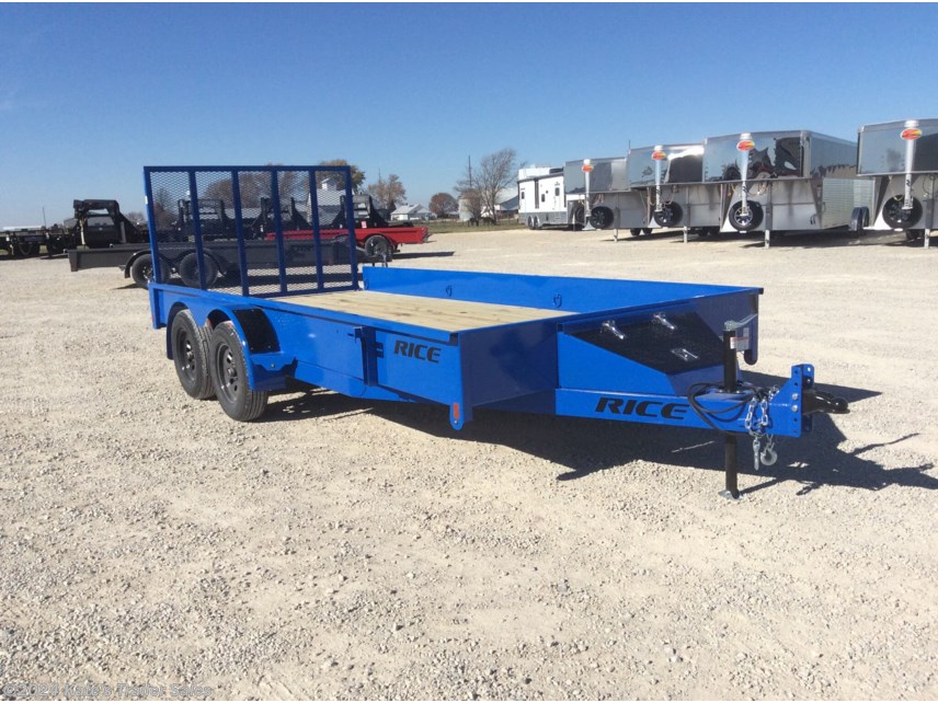 New 2024 Rice Trailers Tandem Stealth 82X16 Solid Side Tandem Axle w Toolbox available in Arthur, Illinois