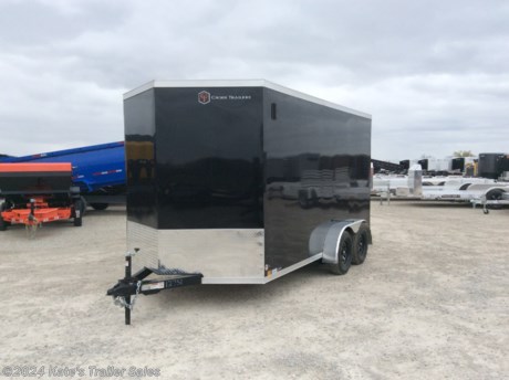&lt;p&gt;New Cross 7X14&#39; trailer with 12&quot; additional height . (84&quot; Interior height) 714TA&lt;/p&gt;
&lt;p&gt;(2) 3500 LB Axles 7000 LB GVWR&lt;/p&gt;
&lt;p&gt;Everything is 16&quot; on center floor, walls and ceiling,&lt;/p&gt;
&lt;p&gt;Sidewall Vents&lt;/p&gt;
&lt;p&gt;Spare Tire Mount&lt;/p&gt;
&lt;p&gt;Spare Tire&lt;/p&gt;
&lt;p&gt;4-Recessed D-Rings&amp;nbsp;&lt;/p&gt;
&lt;p&gt;Side door with RV latch,&lt;/p&gt;
&lt;p&gt;Rear Ramp door with extra flap,&lt;/p&gt;
&lt;p&gt;V-nose,&lt;/p&gt;
&lt;p&gt;One piece roof,&lt;/p&gt;
&lt;p&gt;Radial tires,&lt;/p&gt;
&lt;p&gt;LED lights,&lt;/p&gt;
&lt;p&gt;Brakes on both axles,&lt;/p&gt;
&lt;p&gt;Aluminum door hold backs on side door,&lt;/p&gt;
&lt;p&gt;3&quot; exterior bottom trim,&lt;/p&gt;
&lt;p&gt;3/8&quot; waterproof side walls,&lt;/p&gt;
&lt;p&gt;3/4&quot; waterproof floor&lt;/p&gt;
&lt;p&gt;Screwless .030 exterior aluminum skin,&lt;/p&gt;
&lt;p&gt;Dexter axles with EZ Lube hubs.&lt;/p&gt;
&lt;p&gt;3 year limited factory Warranty&amp;nbsp;&lt;/p&gt;
&lt;p&gt;&amp;nbsp;&lt;/p&gt;
&lt;p&gt;**Please call or email us to verify that this trailer is still for sale**&amp;nbsp; All prices on our website are Cash Prices. Tax, Title, and Licensing fees are not included in the listing price. All out-of-state purchasers must bring cash or a cashier&#39;s check. NO OUT OF STATE CHECKS WILL BE ACCEPTED!! We do NOT accept Credit Cards for payment on trailers! *Contact us for the best Out the Door Price* We offer financing through Sheffield Financial &amp;amp; Trailer Solutions Financial with approved credit on new trailers . Ask us about E-Track installs, D-Ring installs, Ladder Rack installs. Here at Kate&#39;s Trailer Sales we try to have over 400 trailers in stock and for sale at our Arthur IL location. We are a licensed Illinois Trailer Dealer. We also have a fully stocked selection of trailer parts and offer trailer service like wheel bearing, brakes, seals, lighting, wood replacement, panel replacement, welding on steel and aluminum, B&amp;amp;W Gooseneck Hitch installs, E-track installs, D-ring installs,Curt Hitches, Adjustable Hitches, B&amp;amp;W adjustable hitches. We stock Enclosed Cargo Trailers, Horse Trailers, Livestock Trailers, ATV Trailers, UTV Trailers, Dump Trailers, Tiltbed Equipment Trailers, Implement Trailers, Car Haulers, Aluminum Trailers, Utility Trailer, Box Trailer, Used Trailer for sale, Bobcat Trailer, Car Trailer, Race Trailers, Gooseneck Trailer, Gooseneck Enclosed Trailers, Gooseneck Dump Trailer, Hydraulic Dovetail Trailers, Low-Pro Trailers, Enclosed Car Trailers, Construction Trailers, Craft Trailers, Tool Trailers, Deckover Trailers, Farm Trailers, Seed Trailers, Skid Loader Trailer, Scissor Lift Trailers, Forklift Trailers, Motorcycle Trailers, Slingshot Trailer, Aluminum Cargo Trailers, Engineered I-Beam Gooseneck Trailers, Buggy Haulers, Jeep Trailers, SXS Trailer, Pipetop Trailer, Spring Loaded Gate Trailers, Trailer to haul my Golf-Cart, Pintle Trailer, Backhoe Trailer, Landscape Trailer, Lawn Care Trailer.&amp;nbsp; We are centrally located between Chicago IL, Indianapolis IN, St Louis MO, Effingham IL, Champaign IL, Decatur IL, Springfield IL, Rockford IL,Peoria IL , Bloomington IL, Mount Vernon IL, Teutopolis IL, Decatur IL, Litchfield IL, Danville IL. We are a dealer for Aluma Aluminum Trailers, Cross Enclosed Cargo Trailers, Load Trail Trailers, Midsota Trailers, Nova Trailers by Midsota, Pace Trailers, Lamar Trailers, Rice Trailers, Sundowner Trailers, ATC Trailers, H&amp;amp;H Trailers, Horizon Trailers, Delta Livestock Trailers, Delta Horse Trailers.&lt;/p&gt;