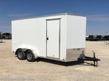 &lt;p&gt;New Cross 7X14&#39; trailer with 12&quot; additional height .&lt;/p&gt;
&lt;p&gt;(84&quot; Interior height) 714TA&lt;/p&gt;
&lt;p&gt;(2) 3500 LB Axles 7000 LB GVWR&lt;/p&gt;
&lt;p&gt;Everything is 16&quot; on center floor, walls and ceiling,&lt;/p&gt;
&lt;p&gt;Sidewall Vents&lt;/p&gt;
&lt;p&gt;4- Recessed D-Rings&amp;nbsp;&lt;/p&gt;
&lt;p&gt;Side door with RV latch,&lt;/p&gt;
&lt;p&gt;Rear Ramp door with extra flap,&lt;/p&gt;
&lt;p&gt;V-nose,&lt;/p&gt;
&lt;p&gt;One piece roof,&lt;/p&gt;
&lt;p&gt;Radial tires,&lt;/p&gt;
&lt;p&gt;LED lights,&lt;/p&gt;
&lt;p&gt;Brakes on both axles,&lt;/p&gt;
&lt;p&gt;Aluminum door hold backs on side door,&lt;/p&gt;
&lt;p&gt;3&quot; exterior bottom trim,&lt;/p&gt;
&lt;p&gt;3/8&quot; waterproof side walls,&lt;/p&gt;
&lt;p&gt;3/4&quot; waterproof floor&lt;/p&gt;
&lt;p&gt;Screwless .030 exterior aluminum skin,&lt;/p&gt;
&lt;p&gt;Dexter axles with EZ Lube hubs.&lt;/p&gt;
&lt;p&gt;3 year limited factory Warranty&amp;nbsp;&lt;/p&gt;
&lt;p&gt;&amp;nbsp;&lt;/p&gt;
&lt;p&gt;**Please call or email us to verify that this trailer is still for sale**&amp;nbsp; All prices on our website are Cash Prices. Tax, Title, and Licensing fees are not included in the listing price. All out-of-state purchasers must bring cash or a cashier&#39;s check. NO OUT OF STATE CHECKS WILL BE ACCEPTED!! We do NOT accept Credit Cards for payment on trailers! *Contact us for the best Out the Door Price* We offer financing through Sheffield Financial &amp;amp; Trailer Solutions Financial with approved credit on new trailers . Ask us about E-Track installs, D-Ring installs, Ladder Rack installs. Here at Kate&#39;s Trailer Sales we try to have over 400 trailers in stock and for sale at our Arthur IL location. We are a licensed Illinois Trailer Dealer. We also have a fully stocked selection of trailer parts and offer trailer service like wheel bearing, brakes, seals, lighting, wood replacement, panel replacement, welding on steel and aluminum, B&amp;amp;W Gooseneck Hitch installs, E-track installs, D-ring installs,Curt Hitches, Adjustable Hitches, B&amp;amp;W adjustable hitches. We stock Enclosed Cargo Trailers, Horse Trailers, Livestock Trailers, ATV Trailers, UTV Trailers, Dump Trailers, Tiltbed Equipment Trailers, Implement Trailers, Car Haulers, Aluminum Trailers, Utility Trailer, Box Trailer, Used Trailer for sale, Bobcat Trailer, Car Trailer, Race Trailers, Gooseneck Trailer, Gooseneck Enclosed Trailers, Gooseneck Dump Trailer, Hydraulic Dovetail Trailers, Low-Pro Trailers, Enclosed Car Trailers, Construction Trailers, Craft Trailers, Tool Trailers, Deckover Trailers, Farm Trailers, Seed Trailers, Skid Loader Trailer, Scissor Lift Trailers, Forklift Trailers, Motorcycle Trailers, Slingshot Trailer, Aluminum Cargo Trailers, Engineered I-Beam Gooseneck Trailers, Buggy Haulers, Jeep Trailers, SXS Trailer, Pipetop Trailer, Spring Loaded Gate Trailers, Trailer to haul my Golf-Cart, Pintle Trailer, Backhoe Trailer, Landscape Trailer, Lawn Care Trailer.&amp;nbsp; We are centrally located between Chicago IL, Indianapolis IN, St Louis MO, Effingham IL, Champaign IL, Decatur IL, Springfield IL, Rockford IL,Peoria IL , Bloomington IL, Mount Vernon IL, Teutopolis IL, Decatur IL, Litchfield IL, Danville IL. We are a dealer for Aluma Aluminum Trailers, Cross Enclosed Cargo Trailers, Load Trail Trailers, Midsota Trailers, Nova Trailers by Midsota, Pace Trailers, Lamar Trailers, Rice Trailers, Sundowner Trailers, ATC Trailers, H&amp;amp;H Trailers, Horizon Trailers, Delta Livestock Trailers, Delta Horse Trailers.&lt;/p&gt;