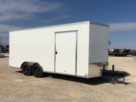 &lt;p&gt;New Heavy Duty Cross 8.5&#39; wide by 18&#39; long enclosed cargo trailer with the popular V-nose,&lt;/p&gt;
&lt;p&gt;6&#39;&#39; Additional Height (84&#39;&#39; Interior Height)&lt;/p&gt;
&lt;p&gt;9990 LB GVWR,&lt;/p&gt;
&lt;p&gt;RV Style side door,&lt;/p&gt;
&lt;p&gt;Screwless .030 Aluminum sides&lt;/p&gt;
&lt;p&gt;Upgraded to (2) 5200 lb Dexter axles with EZ Lube hubs&lt;/p&gt;
&lt;p&gt;Spare Tire &amp;amp; Spare tire mount&amp;nbsp;&lt;/p&gt;
&lt;p&gt;brakes on both axles,&lt;/p&gt;
&lt;p&gt;floor is 16&quot; on center spacing, TUBE walls and TUBE ceiling are 16&quot; on center spacing,&lt;/p&gt;
&lt;p&gt;one piece aluminum roof,&lt;/p&gt;
&lt;p&gt;radial tires,&lt;/p&gt;
&lt;p&gt;Triple Tube Tongue,&lt;/p&gt;
&lt;p&gt;3/4&quot; floor,&lt;/p&gt;
&lt;p&gt;3/8&quot; sidewalls,&lt;/p&gt;
&lt;p&gt;rear ramp door with extra flap&lt;/p&gt;
&lt;p&gt;(4) recessed D-rings in floor&lt;/p&gt;
&lt;p&gt;Sidewall Vents&lt;/p&gt;
&lt;p&gt;Aluminum side door holdback&lt;/p&gt;
&lt;p&gt;24&quot; rock guard.&lt;/p&gt;
&lt;p&gt;3 year limited factory warranty&amp;nbsp;&lt;/p&gt;
&lt;p&gt;818TA&lt;/p&gt;
&lt;p&gt;&amp;nbsp;&lt;/p&gt;
&lt;p&gt;**Please call or email us to verify that this trailer is still for sale**&amp;nbsp; All prices on our website are Cash Prices. Tax, Title, and Licensing fees are not included in the listing price. All out-of-state purchasers must bring cash or a cashier&#39;s check. NO OUT OF STATE CHECKS WILL BE ACCEPTED!! We do NOT accept Credit Cards for payment on trailers! *Contact us for the best Out the Door Price* We offer financing through Sheffield Financial &amp;amp; Trailer Solutions Financial with approved credit on new trailers . Ask us about E-Track installs, D-Ring installs, Ladder Rack installs. Here at Kate&#39;s Trailer Sales we try to have over 400 trailers in stock and for sale at our Arthur IL location. We are a licensed Illinois Trailer Dealer. We also have a fully stocked selection of trailer parts and offer trailer service like wheel bearing, brakes, seals, lighting, wood replacement, panel replacement, welding on steel and aluminum, B&amp;amp;W Gooseneck Hitch installs, E-track installs, D-ring installs,Curt Hitches, Adjustable Hitches, B&amp;amp;W adjustable hitches. We stock Enclosed Cargo Trailers, Horse Trailers, Livestock Trailers, ATV Trailers, UTV Trailers, Dump Trailers, Tiltbed Equipment Trailers, Implement Trailers, Car Haulers, Aluminum Trailers, Utility Trailer, Box Trailer, Used Trailer for sale, Bobcat Trailer, Car Trailer, Race Trailers, Gooseneck Trailer, Gooseneck Enclosed Trailers, Gooseneck Dump Trailer, Hydraulic Dovetail Trailers, Low-Pro Trailers, Enclosed Car Trailers, Construction Trailers, Craft Trailers, Tool Trailers, Deckover Trailers, Farm Trailers, Seed Trailers, Skid Loader Trailer, Scissor Lift Trailers, Forklift Trailers, Motorcycle Trailers, Slingshot Trailer, Aluminum Cargo Trailers, Engineered I-Beam Gooseneck Trailers, Buggy Haulers, Jeep Trailers, SXS Trailer, Pipetop Trailer, Spring Loaded Gate Trailers, Trailer to haul my Golf-Cart, Pintle Trailer, Backhoe Trailer, Landscape Trailer, Lawn Care Trailer.&amp;nbsp; We are centrally located between Chicago IL, Indianapolis IN, St Louis MO, Effingham IL, Champaign IL, Decatur IL, Springfield IL, Rockford IL,Peoria IL , Bloomington IL, Mount Vernon IL, Teutopolis IL, Decatur IL, Litchfield IL, Danville IL. We are a dealer for Aluma Aluminum Trailers, Cross Enclosed Cargo Trailers, Load Trail Trailers, Midsota Trailers, Nova Trailers by Midsota, Pace Trailers, Lamar Trailers, Rice Trailers, Sundowner Trailers, ATC Trailers, H&amp;amp;H Trailers, Horizon Trailers, Delta Livestock Trailers, Delta Horse Trailers.&lt;/p&gt;