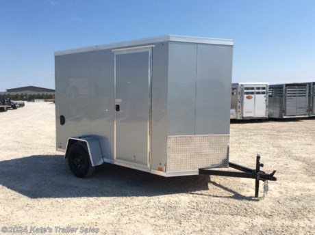 &lt;p&gt;New Cross 610SA&lt;/p&gt;
&lt;p&gt;6X10&#39; Enclosed Cargo trailer&amp;nbsp;&lt;/p&gt;
&lt;p&gt;16&quot; OC Cross Members&lt;/p&gt;
&lt;p&gt;6&#39;&#39; Added height&amp;nbsp;&lt;/p&gt;
&lt;p&gt;Extra flap on ramp door&lt;/p&gt;
&lt;p&gt;popular V-nose&lt;/p&gt;
&lt;p&gt;RV Style side door&lt;/p&gt;
&lt;p&gt;rear Ramp Door&lt;/p&gt;
&lt;p&gt;fixed side vents&amp;nbsp;&lt;/p&gt;
&lt;p&gt;LED lights&lt;/p&gt;
&lt;p&gt;One piece aluminum roof&lt;/p&gt;
&lt;p&gt;.030 screwless exterior aluminum&lt;/p&gt;
&lt;p&gt;radial tires&lt;/p&gt;
&lt;p&gt;24&quot; rock guard&lt;/p&gt;
&lt;p&gt;3 year limited factory warranty&lt;/p&gt;
&lt;p&gt;&amp;nbsp;&lt;/p&gt;
&lt;p&gt;**Please call or email us to verify that this trailer is still for sale**&amp;nbsp; All prices on our website are Cash Prices. Tax, Title, and Licensing fees are not included in the listing price. All out-of-state purchasers must bring cash or a cashier&#39;s check. NO OUT OF STATE CHECKS WILL BE ACCEPTED!! We do NOT accept Credit Cards for payment on trailers! *Contact us for the best Out the Door Price* We offer financing through Sheffield Financial &amp;amp; Trailer Solutions Financial with approved credit on new trailers . Ask us about E-Track installs, D-Ring installs, Ladder Rack installs. Here at Kate&#39;s Trailer Sales we try to have over 400 trailers in stock and for sale at our Arthur IL location. We are a licensed Illinois Trailer Dealer. We also have a fully stocked selection of trailer parts and offer trailer service like wheel bearing, brakes, seals, lighting, wood replacement, panel replacement, welding on steel and aluminum, B&amp;amp;W Gooseneck Hitch installs, E-track installs, D-ring installs,Curt Hitches, Adjustable Hitches, B&amp;amp;W adjustable hitches. We stock Enclosed Cargo Trailers, Horse Trailers, Livestock Trailers, ATV Trailers, UTV Trailers, Dump Trailers, Tiltbed Equipment Trailers, Implement Trailers, Car Haulers, Aluminum Trailers, Utility Trailer, Box Trailer, Used Trailer for sale, Bobcat Trailer, Car Trailer, Race Trailers, Gooseneck Trailer, Gooseneck Enclosed Trailers, Gooseneck Dump Trailer, Hydraulic Dovetail Trailers, Low-Pro Trailers, Enclosed Car Trailers, Construction Trailers, Craft Trailers, Tool Trailers, Deckover Trailers, Farm Trailers, Seed Trailers, Skid Loader Trailer, Scissor Lift Trailers, Forklift Trailers, Motorcycle Trailers, Slingshot Trailer, Aluminum Cargo Trailers, Engineered I-Beam Gooseneck Trailers, Buggy Haulers, Jeep Trailers, SXS Trailer, Pipetop Trailer, Spring Loaded Gate Trailers, Trailer to haul my Golf-Cart, Pintle Trailer, Backhoe Trailer, Landscape Trailer, Lawn Care Trailer.&amp;nbsp; We are centrally located between Chicago IL, Indianapolis IN, St Louis MO, Effingham IL, Champaign IL, Decatur IL, Springfield IL, Rockford IL,Peoria IL , Bloomington IL, Mount Vernon IL, Teutopolis IL, Decatur IL, Litchfield IL, Danville IL. We are a dealer for Aluma Aluminum Trailers, Cross Enclosed Cargo Trailers, Load Trail Trailers, Midsota Trailers, Nova Trailers by Midsota, Pace Trailers, Lamar Trailers, Rice Trailers, Sundowner Trailers, ATC Trailers, H&amp;amp;H Trailers, Horizon Trailers, Delta Livestock Trailers, Delta Horse Trailers.&lt;/p&gt;