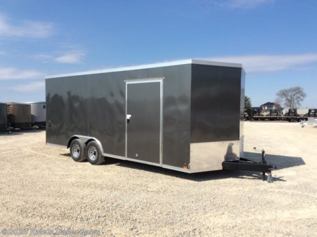 &lt;p&gt;New HD Cross 8.5&#39; wide by 20&#39; long enclosed cargo trailer 820TA&lt;/p&gt;
&lt;p&gt;Rated at 9990 LB GVWR&lt;/p&gt;
&lt;p&gt;V-nose&lt;/p&gt;
&lt;p&gt;6&#39;&#39; Added height (84&#39;&#39; Interior Height)&lt;/p&gt;
&lt;p&gt;RV Style side door&lt;/p&gt;
&lt;p&gt;Screwless smooth sided .030 Aluminum sides&lt;/p&gt;
&lt;p&gt;Upgraded to (2) 5200 lb Dexter Spring axles with EZ Lube hubs&lt;/p&gt;
&lt;p&gt;Sidewall Vents&lt;/p&gt;
&lt;p&gt;brakes on both axles&lt;/p&gt;
&lt;p&gt;floor is 16&quot; on center spacing&lt;/p&gt;
&lt;p&gt;TUBE walls and TUBE ceiling are 16&quot; on center spacing&lt;/p&gt;
&lt;p&gt;one piece aluminum roof&lt;/p&gt;
&lt;p&gt;radial tires&lt;/p&gt;
&lt;p&gt;(4) recessed D-rings&lt;/p&gt;
&lt;p&gt;Aluminum side door holdbacks&lt;/p&gt;
&lt;p&gt;Triple Tube Tongue&lt;/p&gt;
&lt;p&gt;3/4&quot; floor&lt;/p&gt;
&lt;p&gt;3/8&quot; sidewalls&lt;/p&gt;
&lt;p&gt;rear ramp door&lt;/p&gt;
&lt;p&gt;24&quot; rock guard&lt;/p&gt;
&lt;p&gt;3 year limited factory warranty&amp;nbsp;&lt;/p&gt;
&lt;p&gt;&amp;nbsp;&lt;/p&gt;
&lt;p&gt;**Please call or email us to verify that this trailer is still for sale**&amp;nbsp; All prices on our website are Cash Prices. Tax, Title, and Licensing fees are not included in the listing price. All out-of-state purchasers must bring cash or a cashier&#39;s check. NO OUT OF STATE CHECKS WILL BE ACCEPTED!! We do NOT accept Credit Cards for payment on trailers! *Contact us for the best Out the Door Price* We offer financing through Sheffield Financial &amp;amp; Trailer Solutions Financial with approved credit on new trailers . Ask us about E-Track installs, D-Ring installs, Ladder Rack installs. Here at Kate&#39;s Trailer Sales we try to have over 400 trailers in stock and for sale at our Arthur IL location. We are a licensed Illinois Trailer Dealer. We also have a fully stocked selection of trailer parts and offer trailer service like wheel bearing, brakes, seals, lighting, wood replacement, panel replacement, welding on steel and aluminum, B&amp;amp;W Gooseneck Hitch installs, E-track installs, D-ring installs,Curt Hitches, Adjustable Hitches, B&amp;amp;W adjustable hitches. We stock Enclosed Cargo Trailers, Horse Trailers, Livestock Trailers, ATV Trailers, UTV Trailers, Dump Trailers, Tiltbed Equipment Trailers, Implement Trailers, Car Haulers, Aluminum Trailers, Utility Trailer, Box Trailer, Used Trailer for sale, Bobcat Trailer, Car Trailer, Race Trailers, Gooseneck Trailer, Gooseneck Enclosed Trailers, Gooseneck Dump Trailer, Hydraulic Dovetail Trailers, Low-Pro Trailers, Enclosed Car Trailers, Construction Trailers, Craft Trailers, Tool Trailers, Deckover Trailers, Farm Trailers, Seed Trailers, Skid Loader Trailer, Scissor Lift Trailers, Forklift Trailers, Motorcycle Trailers, Slingshot Trailer, Aluminum Cargo Trailers, Engineered I-Beam Gooseneck Trailers, Buggy Haulers, Jeep Trailers, SXS Trailer, Pipetop Trailer, Spring Loaded Gate Trailers, Trailer to haul my Golf-Cart, Pintle Trailer, Backhoe Trailer, Landscape Trailer, Lawn Care Trailer.&amp;nbsp; We are centrally located between Chicago IL, Indianapolis IN, St Louis MO, Effingham IL, Champaign IL, Decatur IL, Springfield IL, Rockford IL,Peoria IL , Bloomington IL, Mount Vernon IL, Teutopolis IL, Decatur IL, Litchfield IL, Danville IL. We are a dealer for Aluma Aluminum Trailers, Cross Enclosed Cargo Trailers, Load Trail Trailers, Midsota Trailers, Nova Trailers by Midsota, Pace Trailers, Lamar Trailers, Rice Trailers, Sundowner Trailers, ATC Trailers, H&amp;amp;H Trailers, Horizon Trailers, Delta Livestock Trailers, Delta Horse Trailers.&lt;/p&gt;