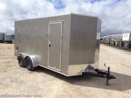 &lt;p&gt;NEW Pace KP8416STSV-070&lt;/p&gt;
&lt;p&gt;7X16&#39; Cargo Enclosed Trailer with 12&quot; Additional Height (7&#39; Tall Inside)&lt;/p&gt;
&lt;p&gt;V-Nose&lt;/p&gt;
&lt;p&gt;(2) 3500# Axles (7000 LB GVWR)&lt;/p&gt;
&lt;p&gt;Brakes on Both Axles&lt;/p&gt;
&lt;p&gt;ST205/75R15 Radial Tires&lt;/p&gt;
&lt;p&gt;24&quot; Cross Members&lt;/p&gt;
&lt;p&gt;2-5/16 Coupler&lt;/p&gt;
&lt;p&gt;2000# Top Wind Jack&lt;/p&gt;
&lt;p&gt;12&quot; Additional height&lt;/p&gt;
&lt;p&gt;3/4&quot; Floor&lt;/p&gt;
&lt;p&gt;7/16&quot; Sidewall&lt;/p&gt;
&lt;p&gt;.030 Exterior Aluminum&lt;/p&gt;
&lt;p&gt;ATP Fender&lt;/p&gt;
&lt;p&gt;One Piece Roof&lt;/p&gt;
&lt;p&gt;Rear Ramp Door&amp;nbsp;&lt;/p&gt;
&lt;p&gt;Side Door&lt;/p&gt;
&lt;p&gt;Sidewall Vents&lt;/p&gt;
&lt;p&gt;LED Lighting&lt;/p&gt;
&lt;p&gt;&amp;nbsp;&lt;/p&gt;
&lt;p&gt;**Please call or email us to verify that this trailer is still for sale**&amp;nbsp; All prices on our website are Cash Prices. Tax, Title, and Licensing fees are not included in the listing price. All out-of-state purchasers must bring cash or a cashier&#39;s check. NO OUT OF STATE CHECKS WILL BE ACCEPTED!! We do NOT accept Credit Cards for payment on trailers! *Contact us for the best Out the Door Price* We offer financing through Sheffield Financial &amp;amp; Trailer Solutions Financial with approved credit on new trailers . Ask us about E-Track installs, D-Ring installs, Ladder Rack installs. Here at Kate&#39;s Trailer Sales we try to have over 400 trailers in stock and for sale at our Arthur IL location. We are a licensed Illinois Trailer Dealer. We also have a fully stocked selection of trailer parts and offer trailer service like wheel bearing, brakes, seals, lighting, wood replacement, panel replacement, welding on steel and aluminum, B&amp;amp;W Gooseneck Hitch installs, E-track installs, D-ring installs,Curt Hitches, Adjustable Hitches, B&amp;amp;W adjustable hitches. We stock Enclosed Cargo Trailers, Horse Trailers, Livestock Trailers, ATV Trailers, UTV Trailers, Dump Trailers, Tiltbed Equipment Trailers, Implement Trailers, Car Haulers, Aluminum Trailers, Utility Trailer, Box Trailer, Used Trailer for sale, Bobcat Trailer, Car Trailer, Race Trailers, Gooseneck Trailer, Gooseneck Enclosed Trailers, Gooseneck Dump Trailer, Hydraulic Dovetail Trailers, Low-Pro Trailers, Enclosed Car Trailers, Construction Trailers, Craft Trailers, Tool Trailers, Deckover Trailers, Farm Trailers, Seed Trailers, Skid Loader Trailer, Scissor Lift Trailers, Forklift Trailers, Motorcycle Trailers, Slingshot Trailer, Aluminum Cargo Trailers, Engineered I-Beam Gooseneck Trailers, Buggy Haulers, Jeep Trailers, SXS Trailer, Pipetop Trailer, Spring Loaded Gate Trailers, Trailer to haul my Golf-Cart, Pintle Trailer, Backhoe Trailer, Landscape Trailer, Lawn Care Trailer.&amp;nbsp; We are centrally located between Chicago IL, Indianapolis IN, St Louis MO, Effingham IL, Champaign IL, Decatur IL, Springfield IL, Rockford IL,Peoria IL , Bloomington IL, Mount Vernon IL, Teutopolis IL, Decatur IL, Litchfield IL, Danville IL. We are a dealer for Aluma Aluminum Trailers, Cross Enclosed Cargo Trailers, Load Trail Trailers, Midsota Trailers, Nova Trailers by Midsota, Pace Trailers, Lamar Trailers, Rice Trailers, Sundowner Trailers, ATC Trailers, H&amp;amp;H Trailers, Horizon Trailers, Delta Livestock Trailers, Delta Horse Trailers.&lt;/p&gt;