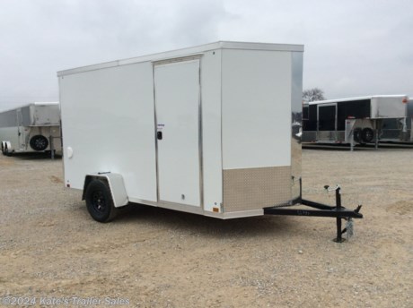 &lt;p&gt;New Cross 6X12&#39; enclosed cargo box trailer 612SA&lt;/p&gt;
&lt;p&gt;72&#39;&#39; Interior Height&amp;nbsp;&lt;/p&gt;
&lt;p&gt;popular V-nose&lt;/p&gt;
&lt;p&gt;3500 LB Dexter Axle with EZ Lube hubs derated to 2990 LB GVWR&lt;/p&gt;
&lt;p&gt;RV Style side door&lt;/p&gt;
&lt;p&gt;Rear Ramp Door&amp;nbsp;&lt;/p&gt;
&lt;p&gt;LED lights&lt;/p&gt;
&lt;p&gt;&lt;strong&gt;16&quot; on center floor, &lt;/strong&gt;&lt;/p&gt;
&lt;p&gt;&lt;strong&gt;24&#39;&#39; on center Tube walls&amp;nbsp;&lt;/strong&gt;&lt;/p&gt;
&lt;p&gt;&lt;strong&gt;24&#39;&#39; on center Tube ceiling&lt;/strong&gt;&lt;/p&gt;
&lt;p&gt;3/4&quot; waterproof floor&lt;/p&gt;
&lt;p&gt;3/8&quot; waterproof walls&lt;/p&gt;
&lt;p&gt;one piece roof&lt;/p&gt;
&lt;p&gt;.030 screwless exterior aluminum&lt;/p&gt;
&lt;p&gt;radial tires&lt;/p&gt;
&lt;p&gt;aluminum door hold back like all Cross Trailers do&lt;/p&gt;
&lt;p&gt;24&quot; rock guard&lt;/p&gt;
&lt;p&gt;3 year limited factory warranty*&amp;nbsp;&lt;/p&gt;
&lt;p&gt;&amp;nbsp;&lt;/p&gt;
&lt;p&gt;**Please call or email us to verify that this trailer is still for sale**&amp;nbsp; All prices on our website are Cash Prices. Tax, Title, and Licensing fees are not included in the listing price. All out-of-state purchasers must bring cash or a cashier&#39;s check. NO OUT OF STATE CHECKS WILL BE ACCEPTED!! We do NOT accept Credit Cards for payment on trailers! *Contact us for the best Out the Door Price* We offer financing through Sheffield Financial &amp;amp; Trailer Solutions Financial with approved credit on new trailers . Ask us about E-Track installs, D-Ring installs, Ladder Rack installs. Here at Kate&#39;s Trailer Sales we try to have over 400 trailers in stock and for sale at our Arthur IL location. We are a licensed Illinois Trailer Dealer. We also have a fully stocked selection of trailer parts and offer trailer service like wheel bearing, brakes, seals, lighting, wood replacement, panel replacement, welding on steel and aluminum, B&amp;amp;W Gooseneck Hitch installs, E-track installs, D-ring installs,Curt Hitches, Adjustable Hitches, B&amp;amp;W adjustable hitches. We stock Enclosed Cargo Trailers, Horse Trailers, Livestock Trailers, ATV Trailers, UTV Trailers, Dump Trailers, Tiltbed Equipment Trailers, Implement Trailers, Car Haulers, Aluminum Trailers, Utility Trailer, Box Trailer, Used Trailer for sale, Bobcat Trailer, Car Trailer, Race Trailers, Gooseneck Trailer, Gooseneck Enclosed Trailers, Gooseneck Dump Trailer, Hydraulic Dovetail Trailers, Low-Pro Trailers, Enclosed Car Trailers, Construction Trailers, Craft Trailers, Tool Trailers, Deckover Trailers, Farm Trailers, Seed Trailers, Skid Loader Trailer, Scissor Lift Trailers, Forklift Trailers, Motorcycle Trailers, Slingshot Trailer, Aluminum Cargo Trailers, Engineered I-Beam Gooseneck Trailers, Buggy Haulers, Jeep Trailers, SXS Trailer, Pipetop Trailer, Spring Loaded Gate Trailers, Trailer to haul my Golf-Cart, Pintle Trailer, Backhoe Trailer, Landscape Trailer, Lawn Care Trailer.&amp;nbsp; We are centrally located between Chicago IL, Indianapolis IN, St Louis MO, Effingham IL, Champaign IL, Decatur IL, Springfield IL, Rockford IL,Peoria IL , Bloomington IL, Mount Vernon IL, Teutopolis IL, Decatur IL, Litchfield IL, Danville IL. We are a dealer for Aluma Aluminum Trailers, Cross Enclosed Cargo Trailers, Load Trail Trailers, Midsota Trailers, Nova Trailers by Midsota, Pace Trailers, Lamar Trailers, Rice Trailers, Sundowner Trailers, ATC Trailers, H&amp;amp;H Trailers, Horizon Trailers, Delta Livestock Trailers, Delta Horse Trailers.&lt;/p&gt;