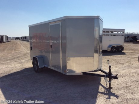 &lt;p&gt;New Cross 6X12&#39; enclosed cargo box trailer 612SA&lt;/p&gt;
&lt;p&gt;72&#39;&#39; Interior Height&amp;nbsp;&lt;/p&gt;
&lt;p&gt;popular V-nose&lt;/p&gt;
&lt;p&gt;3500 LB Dexter Axle with EZ Lube hubs derated to 2990 LB GVWR&lt;/p&gt;
&lt;p&gt;RV Style side door&lt;/p&gt;
&lt;p&gt;Rear Ramp Door&amp;nbsp;&lt;/p&gt;
&lt;p&gt;LED lights&lt;/p&gt;
&lt;p&gt;&lt;strong&gt;16&quot; on center floor, &lt;/strong&gt;&lt;/p&gt;
&lt;p&gt;&lt;strong&gt;24&#39;&#39; on center Tube walls&amp;nbsp;&lt;/strong&gt;&lt;/p&gt;
&lt;p&gt;&lt;strong&gt;24&#39;&#39; on center Tube ceiling&lt;/strong&gt;&lt;/p&gt;
&lt;p&gt;3/4&quot; waterproof floor&lt;/p&gt;
&lt;p&gt;3/8&quot; waterproof walls&lt;/p&gt;
&lt;p&gt;one piece roof&lt;/p&gt;
&lt;p&gt;.030 screwless exterior aluminum&lt;/p&gt;
&lt;p&gt;radial tires&lt;/p&gt;
&lt;p&gt;aluminum door hold back like all Cross Trailers do&lt;/p&gt;
&lt;p&gt;24&quot; rock guard&lt;/p&gt;
&lt;p&gt;3 year limited factory warranty*&amp;nbsp;&lt;/p&gt;
&lt;p&gt;&amp;nbsp;&lt;/p&gt;
&lt;p&gt;**Please call or email us to verify that this trailer is still for sale**&amp;nbsp; All prices on our website are Cash Prices. Tax, Title, and Licensing fees are not included in the listing price. All out-of-state purchasers must bring cash or a cashier&#39;s check. NO OUT OF STATE CHECKS WILL BE ACCEPTED!! We do NOT accept Credit Cards for payment on trailers! *Contact us for the best Out the Door Price* We offer financing through Sheffield Financial &amp;amp; Trailer Solutions Financial with approved credit on new trailers . Ask us about E-Track installs, D-Ring installs, Ladder Rack installs. Here at Kate&#39;s Trailer Sales we try to have over 400 trailers in stock and for sale at our Arthur IL location. We are a licensed Illinois Trailer Dealer. We also have a fully stocked selection of trailer parts and offer trailer service like wheel bearing, brakes, seals, lighting, wood replacement, panel replacement, welding on steel and aluminum, B&amp;amp;W Gooseneck Hitch installs, E-track installs, D-ring installs,Curt Hitches, Adjustable Hitches, B&amp;amp;W adjustable hitches. We stock Enclosed Cargo Trailers, Horse Trailers, Livestock Trailers, ATV Trailers, UTV Trailers, Dump Trailers, Tiltbed Equipment Trailers, Implement Trailers, Car Haulers, Aluminum Trailers, Utility Trailer, Box Trailer, Used Trailer for sale, Bobcat Trailer, Car Trailer, Race Trailers, Gooseneck Trailer, Gooseneck Enclosed Trailers, Gooseneck Dump Trailer, Hydraulic Dovetail Trailers, Low-Pro Trailers, Enclosed Car Trailers, Construction Trailers, Craft Trailers, Tool Trailers, Deckover Trailers, Farm Trailers, Seed Trailers, Skid Loader Trailer, Scissor Lift Trailers, Forklift Trailers, Motorcycle Trailers, Slingshot Trailer, Aluminum Cargo Trailers, Engineered I-Beam Gooseneck Trailers, Buggy Haulers, Jeep Trailers, SXS Trailer, Pipetop Trailer, Spring Loaded Gate Trailers, Trailer to haul my Golf-Cart, Pintle Trailer, Backhoe Trailer, Landscape Trailer, Lawn Care Trailer.&amp;nbsp; We are centrally located between Chicago IL, Indianapolis IN, St Louis MO, Effingham IL, Champaign IL, Decatur IL, Springfield IL, Rockford IL,Peoria IL , Bloomington IL, Mount Vernon IL, Teutopolis IL, Decatur IL, Litchfield IL, Danville IL. We are a dealer for Aluma Aluminum Trailers, Cross Enclosed Cargo Trailers, Load Trail Trailers, Midsota Trailers, Nova Trailers by Midsota, Pace Trailers, Lamar Trailers, Rice Trailers, Sundowner Trailers, ATC Trailers, H&amp;amp;H Trailers, Horizon Trailers, Delta Livestock Trailers, Delta Horse Trailers.&lt;/p&gt;