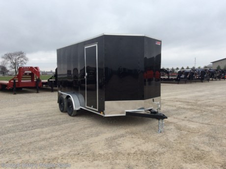 &lt;p&gt;NEW Pace KP8414STSV-070&lt;/p&gt;
&lt;p&gt;7X14&#39; Cargo Enclosed Trailer with 12&quot; Additional Height (7&#39; Tall Inside)&lt;/p&gt;
&lt;p&gt;V-Nose&lt;/p&gt;
&lt;p&gt;(2) 3500# Axles (7000 LB GVWR)&lt;/p&gt;
&lt;p&gt;Brakes on Both Axles&lt;/p&gt;
&lt;p&gt;ST205/75R15 Radial Tires&lt;/p&gt;
&lt;p&gt;24&quot; Cross Members&lt;/p&gt;
&lt;p&gt;2-5/16 Coupler&lt;/p&gt;
&lt;p&gt;2000# Top Wind Jack&lt;/p&gt;
&lt;p&gt;12&quot; Additional height&lt;/p&gt;
&lt;p&gt;3/4&quot; Floor&lt;/p&gt;
&lt;p&gt;7/16&quot; Sidewall&lt;/p&gt;
&lt;p&gt;.030 Exterior Aluminum&lt;/p&gt;
&lt;p&gt;ATP Fender&lt;/p&gt;
&lt;p&gt;One Piece Roof&lt;/p&gt;
&lt;p&gt;Rear Ramp Door&amp;nbsp;&lt;/p&gt;
&lt;p&gt;Side Door&lt;/p&gt;
&lt;p&gt;Sidewall Vents&lt;/p&gt;
&lt;p&gt;LED Lighting&lt;/p&gt;
&lt;p&gt;&amp;nbsp;&lt;/p&gt;
&lt;p&gt;**Please call or email us to verify that this trailer is still for sale**&amp;nbsp; All prices on our website are Cash Prices. Tax, Title, and Licensing fees are not included in the listing price. All out-of-state purchasers must bring cash or a cashier&#39;s check. NO OUT OF STATE CHECKS WILL BE ACCEPTED!! We do NOT accept Credit Cards for payment on trailers! *Contact us for the best Out the Door Price* We offer financing through Sheffield Financial &amp;amp; Trailer Solutions Financial with approved credit on new trailers . Ask us about E-Track installs, D-Ring installs, Ladder Rack installs. Here at Kate&#39;s Trailer Sales we try to have over 400 trailers in stock and for sale at our Arthur IL location. We are a licensed Illinois Trailer Dealer. We also have a fully stocked selection of trailer parts and offer trailer service like wheel bearing, brakes, seals, lighting, wood replacement, panel replacement, welding on steel and aluminum, B&amp;amp;W Gooseneck Hitch installs, E-track installs, D-ring installs,Curt Hitches, Adjustable Hitches, B&amp;amp;W adjustable hitches. We stock Enclosed Cargo Trailers, Horse Trailers, Livestock Trailers, ATV Trailers, UTV Trailers, Dump Trailers, Tiltbed Equipment Trailers, Implement Trailers, Car Haulers, Aluminum Trailers, Utility Trailer, Box Trailer, Used Trailer for sale, Bobcat Trailer, Car Trailer, Race Trailers, Gooseneck Trailer, Gooseneck Enclosed Trailers, Gooseneck Dump Trailer, Hydraulic Dovetail Trailers, Low-Pro Trailers, Enclosed Car Trailers, Construction Trailers, Craft Trailers, Tool Trailers, Deckover Trailers, Farm Trailers, Seed Trailers, Skid Loader Trailer, Scissor Lift Trailers, Forklift Trailers, Motorcycle Trailers, Slingshot Trailer, Aluminum Cargo Trailers, Engineered I-Beam Gooseneck Trailers, Buggy Haulers, Jeep Trailers, SXS Trailer, Pipetop Trailer, Spring Loaded Gate Trailers, Trailer to haul my Golf-Cart, Pintle Trailer, Backhoe Trailer, Landscape Trailer, Lawn Care Trailer.&amp;nbsp; We are centrally located between Chicago IL, Indianapolis IN, St Louis MO, Effingham IL, Champaign IL, Decatur IL, Springfield IL, Rockford IL,Peoria IL , Bloomington IL, Mount Vernon IL, Teutopolis IL, Decatur IL, Litchfield IL, Danville IL. We are a dealer for Aluma Aluminum Trailers, Cross Enclosed Cargo Trailers, Load Trail Trailers, Midsota Trailers, Nova Trailers by Midsota, Pace Trailers, Lamar Trailers, Rice Trailers, Sundowner Trailers, ATC Trailers, H&amp;amp;H Trailers, Horizon Trailers, Delta Livestock Trailers, Delta Horse Trailers.&lt;/p&gt;