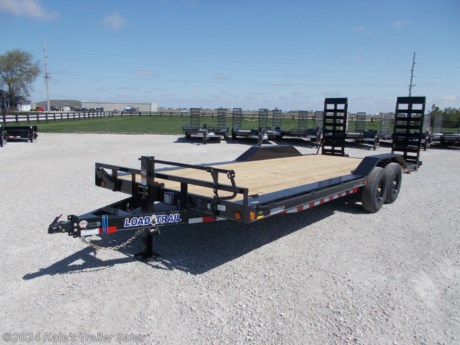 &lt;p&gt;NEW 102&quot; x 22&#39; Tandem Axle Carhauler&lt;/p&gt;
&lt;p&gt;6&quot; Channel Frame&lt;/p&gt;
&lt;p&gt;2 - 7,000 Lb Dexter Spring Axles (2 Elec FSA Brakes)&lt;/p&gt;
&lt;p&gt;ST235/80 R16 LRE 10 Ply.&amp;nbsp;&lt;/p&gt;
&lt;p&gt;Coupler 2-5/16&quot; Adjustable (4 HOLE)&lt;/p&gt;
&lt;p&gt;Treated Wood Floor w/2&#39; Dove Tail (Only On 12&#39; &amp;amp; Up)&lt;/p&gt;
&lt;p&gt;Drive-Over Fenders 9&quot; (weld-on)&lt;/p&gt;
&lt;p&gt;Fold Up Ramps 5&#39; x 24&quot; x 4&quot; (carhauler dove)&lt;/p&gt;
&lt;p&gt;16&quot; Cross-Members&lt;/p&gt;
&lt;p&gt;Jack Spring Loaded Drop Leg 1-10K&lt;/p&gt;
&lt;p&gt;Lights LED (w/Cold Weather Harness)&lt;/p&gt;
&lt;p&gt;4 - D-Rings 3&quot; Weld On&lt;/p&gt;
&lt;p&gt;2&quot; - Rub Rail&lt;/p&gt;
&lt;p&gt;Spare Tire Mount&lt;/p&gt;
&lt;p&gt;Black (w/Primer)&lt;/p&gt;
&lt;p&gt;CH0222072&lt;/p&gt;
&lt;p&gt;&amp;nbsp;&lt;/p&gt;
&lt;p&gt;**Please call or email us to verify that this trailer is still for sale**&amp;nbsp; All prices on our website are Cash Prices. Tax, Title, and Licensing fees are not included in the listing price. All out-of-state purchasers must bring cash or a cashier&#39;s check. NO OUT OF STATE CHECKS WILL BE ACCEPTED!! We do NOT accept Credit Cards for payment on trailers! *Contact us for the best Out the Door Price* We offer financing through Sheffield Financial &amp;amp; Trailer Solutions Financial with approved credit on new trailers . Ask us about E-Track installs, D-Ring installs, Ladder Rack installs. Here at Kate&#39;s Trailer Sales we try to have over 400 trailers in stock and for sale at our Arthur IL location. We are a licensed Illinois Trailer Dealer. We also have a fully stocked selection of trailer parts and offer trailer service like wheel bearing, brakes, seals, lighting, wood replacement, panel replacement, welding on steel and aluminum, B&amp;amp;W Gooseneck Hitch installs, E-track installs, D-ring installs,Curt Hitches, Adjustable Hitches, B&amp;amp;W adjustable hitches. We stock Enclosed Cargo Trailers, Horse Trailers, Livestock Trailers, ATV Trailers, UTV Trailers, Dump Trailers, Tiltbed Equipment Trailers, Implement Trailers, Car Haulers, Aluminum Trailers, Utility Trailer, Box Trailer, Used Trailer for sale, Bobcat Trailer, Car Trailer, Race Trailers, Gooseneck Trailer, Gooseneck Enclosed Trailers, Gooseneck Dump Trailer, Hydraulic Dovetail Trailers, Low-Pro Trailers, Enclosed Car Trailers, Construction Trailers, Craft Trailers, Tool Trailers, Deckover Trailers, Farm Trailers, Seed Trailers, Skid Loader Trailer, Scissor Lift Trailers, Forklift Trailers, Motorcycle Trailers, Slingshot Trailer, Aluminum Cargo Trailers, Engineered I-Beam Gooseneck Trailers, Buggy Haulers, Jeep Trailers, SXS Trailer, Pipetop Trailer, Spring Loaded Gate Trailers, Trailer to haul my Golf-Cart, Pintle Trailer, Backhoe Trailer, Landscape Trailer, Lawn Care Trailer.&amp;nbsp; We are centrally located between Chicago IL, Indianapolis IN, St Louis MO, Effingham IL, Champaign IL, Decatur IL, Springfield IL, Rockford IL,Peoria IL , Bloomington IL, Mount Vernon IL, Teutopolis IL, Decatur IL, Litchfield IL, Danville IL. We are a dealer for Aluma Aluminum Trailers, Cross Enclosed Cargo Trailers, Load Trail Trailers, Midsota Trailers, Nova Trailers by Midsota, Pace Trailers, Lamar Trailers, Rice Trailers, Sundowner Trailers, ATC Trailers, H&amp;amp;H Trailers, Horizon Trailers, Delta Livestock Trailers, Delta Horse Trailers.&lt;/p&gt;