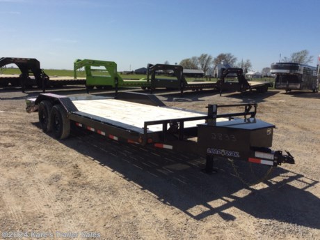 &lt;p&gt;NEW 102&quot; x 20&#39; Tandem Axle Carhauler&lt;/p&gt;
&lt;p&gt;6&quot; Channel Frame&lt;/p&gt;
&lt;p&gt;2 - 7,000 Lb Dexter Spring Axles (2 Elec FSA Brakes)&lt;/p&gt;
&lt;p&gt;ST235/80 R16 LRE 10 Ply.&amp;nbsp;&lt;/p&gt;
&lt;p&gt;Coupler 2-5/16&quot; Adjustable (4 HOLE)&lt;/p&gt;
&lt;p&gt;Treated Wood Floor&lt;/p&gt;
&lt;p&gt;Drive-Over Fenders 9&quot; (weld-on)&lt;/p&gt;
&lt;p&gt;MAX Ramps w/Dove&lt;/p&gt;
&lt;p&gt;16&quot; Cross-Members&lt;/p&gt;
&lt;p&gt;Jack Spring Loaded Drop Leg 1-10K&lt;/p&gt;
&lt;p&gt;Lights LED (w/Cold Weather Harness)&lt;/p&gt;
&lt;p&gt;Front Tongue Mount (MAX-Box w/Divider)&lt;/p&gt;
&lt;p&gt;2&quot; - Rub Rail&lt;/p&gt;
&lt;p&gt;Spare Tire Mount&lt;/p&gt;
&lt;p&gt;Black (w/Primer)&lt;/p&gt;
&lt;p&gt;CH0220072&lt;/p&gt;
&lt;p&gt;&amp;nbsp;&lt;/p&gt;
&lt;p&gt;**Please call or email us to verify that this trailer is still for sale**&amp;nbsp; All prices on our website are Cash Prices. Tax, Title, and Licensing fees are not included in the listing price. All out-of-state purchasers must bring cash or a cashier&#39;s check. NO OUT OF STATE CHECKS WILL BE ACCEPTED!! We do NOT accept Credit Cards for payment on trailers! *Contact us for the best Out the Door Price* We offer financing through Sheffield Financial &amp;amp; Trailer Solutions Financial with approved credit on new trailers . Ask us about E-Track installs, D-Ring installs, Ladder Rack installs. Here at Kate&#39;s Trailer Sales we try to have over 400 trailers in stock and for sale at our Arthur IL location. We are a licensed Illinois Trailer Dealer. We also have a fully stocked selection of trailer parts and offer trailer service like wheel bearing, brakes, seals, lighting, wood replacement, panel replacement, welding on steel and aluminum, B&amp;amp;W Gooseneck Hitch installs, E-track installs, D-ring installs,Curt Hitches, Adjustable Hitches, B&amp;amp;W adjustable hitches. We stock Enclosed Cargo Trailers, Horse Trailers, Livestock Trailers, ATV Trailers, UTV Trailers, Dump Trailers, Tiltbed Equipment Trailers, Implement Trailers, Car Haulers, Aluminum Trailers, Utility Trailer, Box Trailer, Used Trailer for sale, Bobcat Trailer, Car Trailer, Race Trailers, Gooseneck Trailer, Gooseneck Enclosed Trailers, Gooseneck Dump Trailer, Hydraulic Dovetail Trailers, Low-Pro Trailers, Enclosed Car Trailers, Construction Trailers, Craft Trailers, Tool Trailers, Deckover Trailers, Farm Trailers, Seed Trailers, Skid Loader Trailer, Scissor Lift Trailers, Forklift Trailers, Motorcycle Trailers, Slingshot Trailer, Aluminum Cargo Trailers, Engineered I-Beam Gooseneck Trailers, Buggy Haulers, Jeep Trailers, SXS Trailer, Pipetop Trailer, Spring Loaded Gate Trailers, Trailer to haul my Golf-Cart, Pintle Trailer, Backhoe Trailer, Landscape Trailer, Lawn Care Trailer.&amp;nbsp; We are centrally located between Chicago IL, Indianapolis IN, St Louis MO, Effingham IL, Champaign IL, Decatur IL, Springfield IL, Rockford IL,Peoria IL , Bloomington IL, Mount Vernon IL, Teutopolis IL, Decatur IL, Litchfield IL, Danville IL. We are a dealer for Aluma Aluminum Trailers, Cross Enclosed Cargo Trailers, Load Trail Trailers, Midsota Trailers, Nova Trailers by Midsota, Pace Trailers, Lamar Trailers, Rice Trailers, Sundowner Trailers, ATC Trailers, H&amp;amp;H Trailers, Horizon Trailers, Delta Livestock Trailers, Delta Horse Trailers.&lt;/p&gt;