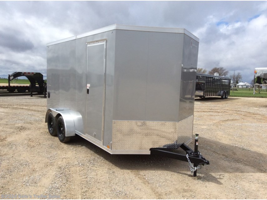 New 2025 Cross Trailers 7X14&apos; Enclosed Cargo Trailer 12&quot;+Tall Spare+Mount available in Arthur, Illinois