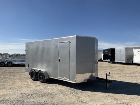 &lt;p&gt;NEW Pace KP8416STSV-070&lt;/p&gt;
&lt;p&gt;7X16&#39; Cargo Enclosed Trailer with 12&quot; Additional Height (7&#39; Tall Inside)&lt;/p&gt;
&lt;p&gt;V-Nose&lt;/p&gt;
&lt;p&gt;(2) 3500# Axles (7000 LB GVWR)&lt;/p&gt;
&lt;p&gt;Brakes on Both Axles&lt;/p&gt;
&lt;p&gt;ST205/75R15 Radial Tires&lt;/p&gt;
&lt;p&gt;24&quot; Cross Members&lt;/p&gt;
&lt;p&gt;2-5/16 Coupler&lt;/p&gt;
&lt;p&gt;2000# Top Wind Jack&lt;/p&gt;
&lt;p&gt;12&quot; Additional height&lt;/p&gt;
&lt;p&gt;3/4&quot; Floor&lt;/p&gt;
&lt;p&gt;7/16&quot; Sidewall&lt;/p&gt;
&lt;p&gt;.030 Exterior Aluminum&lt;/p&gt;
&lt;p&gt;ATP Fender&lt;/p&gt;
&lt;p&gt;One Piece Roof&lt;/p&gt;
&lt;p&gt;Rear Ramp Door&amp;nbsp;&lt;/p&gt;
&lt;p&gt;Side Door&lt;/p&gt;
&lt;p&gt;Sidewall Vents&lt;/p&gt;
&lt;p&gt;LED Lighting&lt;/p&gt;
&lt;p&gt;&amp;nbsp;&lt;/p&gt;
&lt;p&gt;**Please call or email us to verify that this trailer is still for sale**&amp;nbsp; All prices on our website are Cash Prices. Tax, Title, and Licensing fees are not included in the listing price. All out-of-state purchasers must bring cash or a cashier&#39;s check. NO OUT OF STATE CHECKS WILL BE ACCEPTED!! We do NOT accept Credit Cards for payment on trailers! *Contact us for the best Out the Door Price* We offer financing through Sheffield Financial &amp;amp; Trailer Solutions Financial with approved credit on new trailers . Ask us about E-Track installs, D-Ring installs, Ladder Rack installs. Here at Kate&#39;s Trailer Sales we try to have over 400 trailers in stock and for sale at our Arthur IL location. We are a licensed Illinois Trailer Dealer. We also have a fully stocked selection of trailer parts and offer trailer service like wheel bearing, brakes, seals, lighting, wood replacement, panel replacement, welding on steel and aluminum, B&amp;amp;W Gooseneck Hitch installs, E-track installs, D-ring installs,Curt Hitches, Adjustable Hitches, B&amp;amp;W adjustable hitches. We stock Enclosed Cargo Trailers, Horse Trailers, Livestock Trailers, ATV Trailers, UTV Trailers, Dump Trailers, Tiltbed Equipment Trailers, Implement Trailers, Car Haulers, Aluminum Trailers, Utility Trailer, Box Trailer, Used Trailer for sale, Bobcat Trailer, Car Trailer, Race Trailers, Gooseneck Trailer, Gooseneck Enclosed Trailers, Gooseneck Dump Trailer, Hydraulic Dovetail Trailers, Low-Pro Trailers, Enclosed Car Trailers, Construction Trailers, Craft Trailers, Tool Trailers, Deckover Trailers, Farm Trailers, Seed Trailers, Skid Loader Trailer, Scissor Lift Trailers, Forklift Trailers, Motorcycle Trailers, Slingshot Trailer, Aluminum Cargo Trailers, Engineered I-Beam Gooseneck Trailers, Buggy Haulers, Jeep Trailers, SXS Trailer, Pipetop Trailer, Spring Loaded Gate Trailers, Trailer to haul my Golf-Cart, Pintle Trailer, Backhoe Trailer, Landscape Trailer, Lawn Care Trailer.&amp;nbsp; We are centrally located between Chicago IL, Indianapolis IN, St Louis MO, Effingham IL, Champaign IL, Decatur IL, Springfield IL, Rockford IL,Peoria IL , Bloomington IL, Mount Vernon IL, Teutopolis IL, Decatur IL, Litchfield IL, Danville IL. We are a dealer for Aluma Aluminum Trailers, Cross Enclosed Cargo Trailers, Load Trail Trailers, Midsota Trailers, Nova Trailers by Midsota, Pace Trailers, Lamar Trailers, Rice Trailers, Sundowner Trailers, ATC Trailers, H&amp;amp;H Trailers, Horizon Trailers, Delta Livestock Trailers, Delta Horse Trailers.&lt;/p&gt;