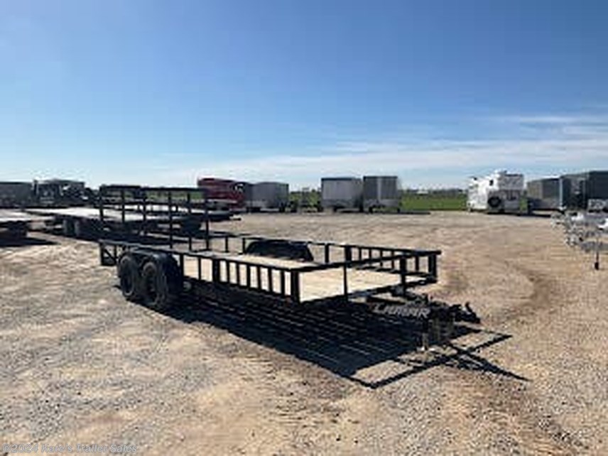 Used 2019 Lamar Used 18&apos; Utility Trailer Spring Assisted Tube Gate available in Arthur, Illinois