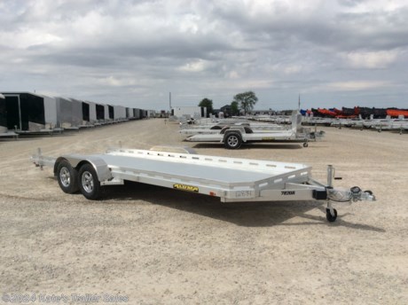 &lt;p&gt;&amp;nbsp;New Aluma 7820R aluminum 20&#39; utility trailer.&lt;/p&gt;
&lt;p&gt;2-3500# Rubber torsion axles - Easy lube hubs (7000 LB GVWR)&lt;/p&gt;
&lt;p&gt;Electric brakes on both axles, breakaway kit&lt;/p&gt;
&lt;p&gt;ST205/75R14 LRC radial tires&lt;/p&gt;
&lt;p&gt;Aluminum wheels&lt;/p&gt;
&lt;p&gt;Removable aluminum fenders&lt;/p&gt;
&lt;p&gt;Extruded aluminum floor&lt;/p&gt;
&lt;p&gt;Front &amp;amp; side retaining rails&lt;/p&gt;
&lt;p&gt;A-Framed aluminum tongue with 2-5/16&quot; coupler&lt;/p&gt;
&lt;p&gt;(6) Stake pockets (3 per side)&lt;/p&gt;
&lt;p&gt;(4) Recessed tie rings&lt;/p&gt;
&lt;p&gt;(2) Drop-down rear stabilizer jacks&lt;/p&gt;
&lt;p&gt;Single-wheel swivel tongue jack&lt;/p&gt;
&lt;p&gt;LED Lighting package, safety chains&lt;/p&gt;
&lt;p&gt;Overall width = 101.5&quot;&lt;/p&gt;
&lt;p&gt;Overall length = 294&quot;&lt;/p&gt;
&lt;p&gt;Rear pull out ramps&amp;nbsp;&lt;/p&gt;
&lt;p&gt;5 Year Limited Factory Warranty&lt;/p&gt;
&lt;div&gt;
&lt;div class=&quot;gmail_signature&quot; dir=&quot;ltr&quot; data-smartmail=&quot;gmail_signature&quot;&gt;
&lt;div dir=&quot;ltr&quot;&gt;
&lt;div dir=&quot;ltr&quot;&gt;
&lt;div dir=&quot;ltr&quot;&gt;
&lt;div dir=&quot;ltr&quot;&gt;
&lt;div dir=&quot;ltr&quot;&gt;
&lt;div dir=&quot;ltr&quot;&gt;
&lt;div dir=&quot;ltr&quot;&gt;
&lt;div dir=&quot;ltr&quot;&gt;
&lt;p&gt;&amp;nbsp;&lt;/p&gt;
&lt;div&gt;
&lt;div class=&quot;gmail_signature&quot; dir=&quot;ltr&quot; data-smartmail=&quot;gmail_signature&quot;&gt;
&lt;div dir=&quot;ltr&quot;&gt;
&lt;div class=&quot;gmail_default&quot;&gt;**Please call or email us to verify that this trailer is still for sale**&amp;nbsp; All prices on our website are Cash Prices. Tax, Title, and Licensing fees are not included in the listing price. All out-of-state purchasers must bring cash or a cashier&#39;s check. NO OUT OF STATE CHECKS WILL BE ACCEPTED!! We do NOT accept Credit Cards for payment on trailers! *Contact us for the best Out the Door Price* We offer financing through Sheffield Financial &amp;amp; Trailer Solutions Financial with approved credit on new trailers . Ask us about E-Track installs, D-Ring installs, Ladder Rack installs. Here at Kate&#39;s Trailer Sales we try to have over 400 trailers in stock and for sale at our Arthur IL location. We are a licensed Illinois Trailer Dealer. We also have a fully stocked selection of trailer parts and offer trailer service like wheel bearing, brakes, seals, lighting, wood replacement, panel replacement, welding on steel and aluminum, B&amp;amp;W&amp;nbsp;Gooseneck&amp;nbsp;Hitch installs, E-track installs, D-ring installs,Curt Hitches, Adjustable Hitches, B&amp;amp;W adjustable hitches.&amp;nbsp;We stock Enclosed Cargo Trailers, Horse Trailers, Livestock Trailers,&amp;nbsp;ATV&amp;nbsp;Trailers,&amp;nbsp;UTV&amp;nbsp;Tr&lt;wbr /&gt;ailers, Dump Trailers, Tiltbed&amp;nbsp;Equipment Trailers, Implement Trailers, Car Haulers, Aluminum Trailers, Utility Trailer, Box Trailer, Used Trailer for sale, Bobcat Trailer, Car Trailer, Race Trailers,&amp;nbsp;Gooseneck&amp;nbsp;Trailer,&amp;nbsp;G&lt;wbr /&gt;ooseneck&amp;nbsp;Enclosed Trailers,&amp;nbsp;Gooseneck&amp;nbsp;Dump Trailer, Hydraulic Dovetail Trailers, Low-Pro Trailers, Enclosed Car Trailers, Construction Trailers, Craft Trailers, Tool Trailers,&amp;nbsp;Deckover&amp;nbsp;Trailers, Farm Trailers, Seed Trailers, Skid Loader Trailer, Scissor Lift Trailers, Forklift Trailers, Motorcycle Trailers, Slingshot Trailer, Aluminum Cargo Trailers, Engineered I-Beam&amp;nbsp;Gooseneck&amp;nbsp;Trailers, Buggy Haulers, Jeep Trailers,&amp;nbsp;SXS&amp;nbsp;Trailer,&amp;nbsp;Pipetop&lt;wbr /&gt;&amp;nbsp;Trailer, Spring Loaded Gate Trailers, Trailer to haul my Golf-Cart,&amp;nbsp;Pintle&amp;nbsp;Trailer, Backhoe Trailer, Landscape Trailer, Lawn Care&amp;nbsp;Trailer.&amp;nbsp;&amp;nbsp;We are centrally located between Chicago IL, Indianapolis IN, St Louis MO,&amp;nbsp;Effingham&amp;nbsp;IL,&amp;nbsp;Champaign&amp;nbsp;IL&lt;wbr /&gt;, Decatur IL, Springfield IL, Rockford IL,Peoria IL ,&amp;nbsp;Bloomington&amp;nbsp;IL, Mount Vernon IL,&amp;nbsp;Teutopolis&amp;nbsp;IL, Decatur IL,&amp;nbsp;Litchfield&amp;nbsp;IL,&amp;nbsp;Danville&amp;nbsp;IL&lt;wbr /&gt;. We are a dealer for&amp;nbsp;Aluma&amp;nbsp;Aluminum Trailers, Cross Enclosed Cargo Trailers, Load Trail Trailers,&amp;nbsp;Midsota&amp;nbsp;Trailers, Nova Trailers by&amp;nbsp;Midsota, Pace Trailers, Lamar Trailers, Rice Trailers,&amp;nbsp;Sundowner&amp;nbsp;Trailers,&amp;nbsp;&lt;wbr /&gt;ATC Trailers, H&amp;amp;H Trailers, Horizon Trailers, Delta Livestock Trailers, Delta Horse Trailers.&lt;/div&gt;
&lt;/div&gt;
&lt;/div&gt;
&lt;/div&gt;
&lt;/div&gt;
&lt;/div&gt;
&lt;/div&gt;
&lt;/div&gt;
&lt;/div&gt;
&lt;/div&gt;
&lt;/div&gt;
&lt;/div&gt;
&lt;/div&gt;
&lt;/div&gt;